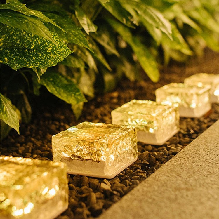 6-Pack Solar Powered Ice Bricks Path Lights-2