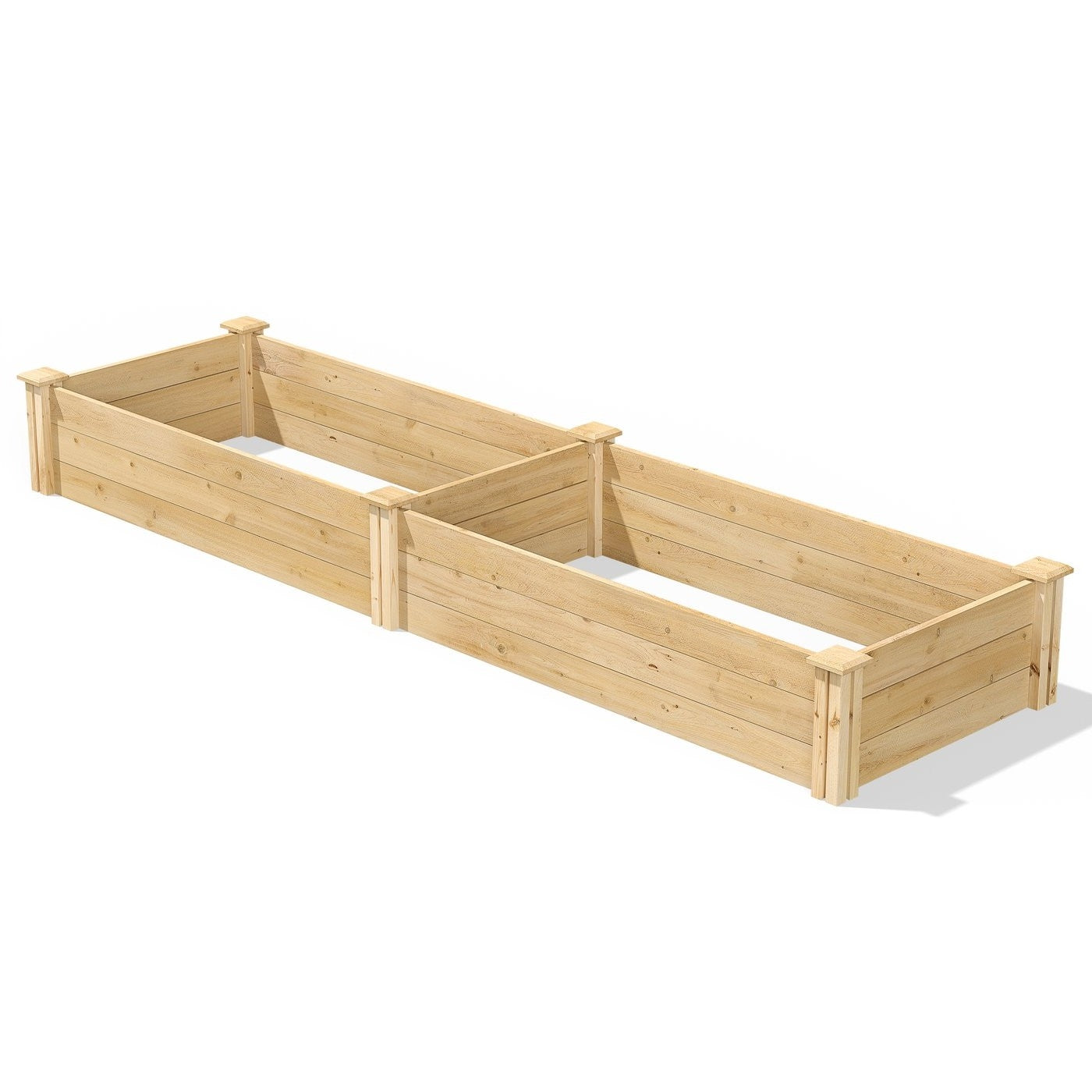 Pine Wood 2-Ft x 8-Ft Outdoor Raised Garden Bed Planter Frame - Made in USA-1