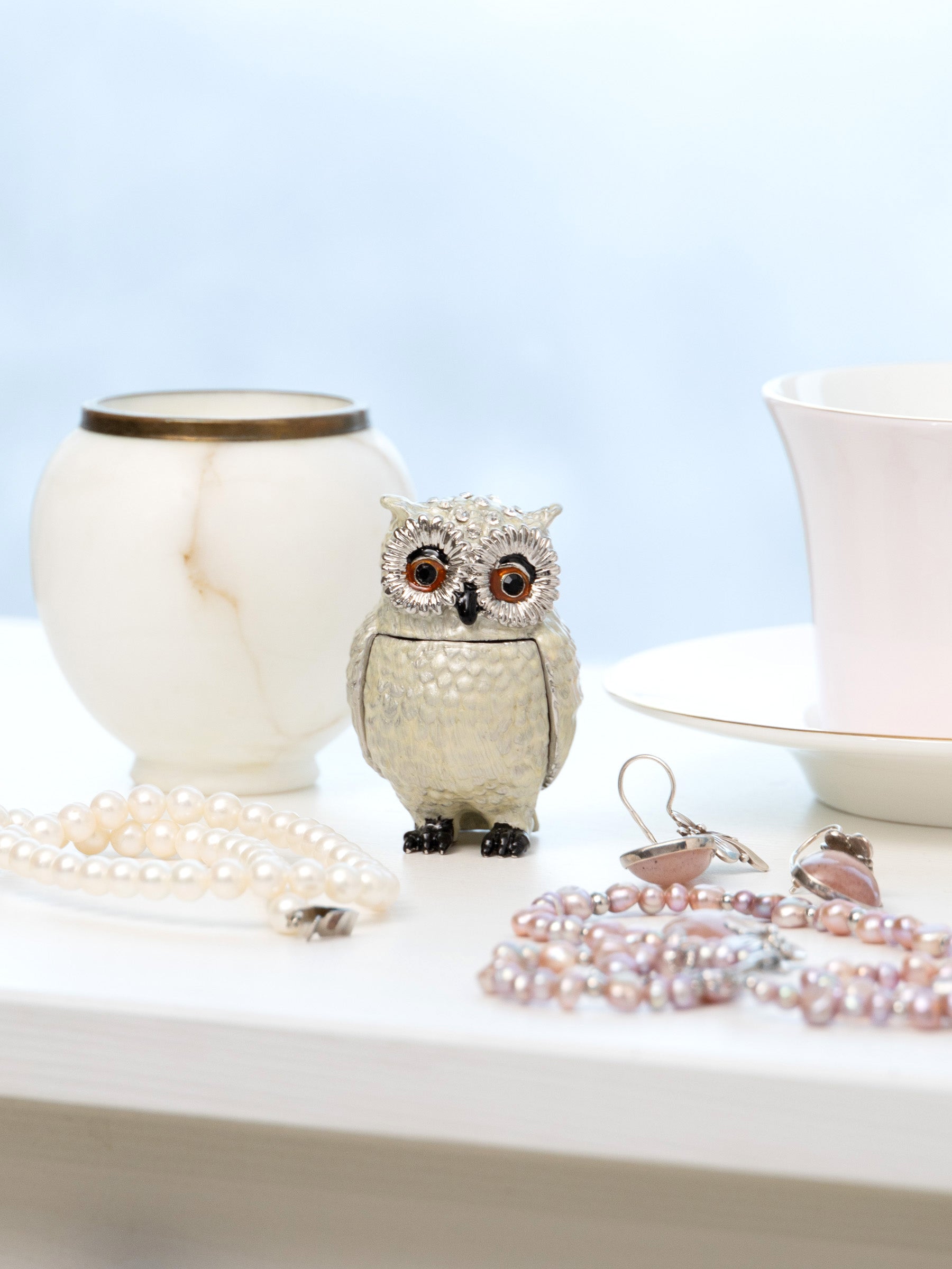 Silver and White Owl-1