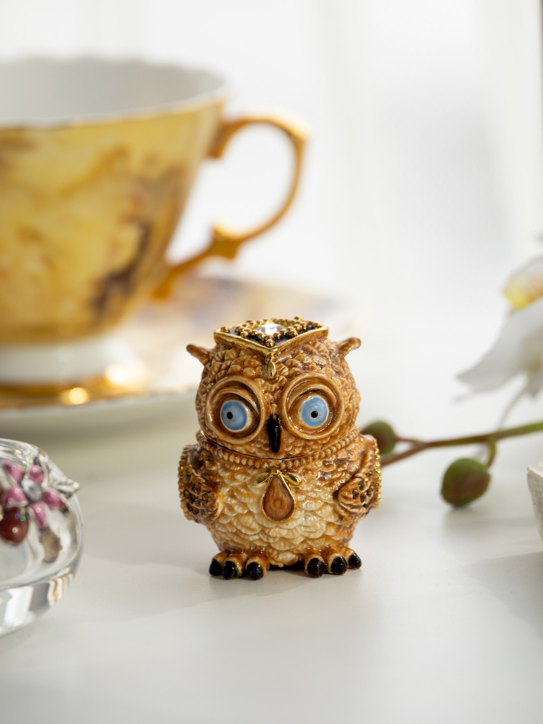 Brown Owl Trinket Box-1