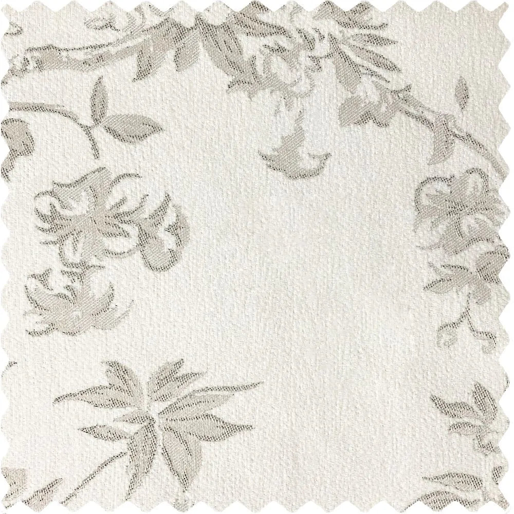 Ophelia Green Subtle Floral Leaf Curtains
