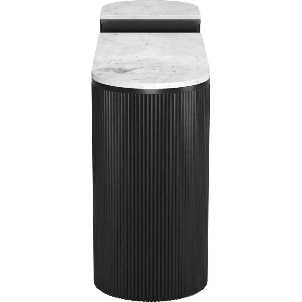 Ormara Console Table Set (2-Piece) White & Black