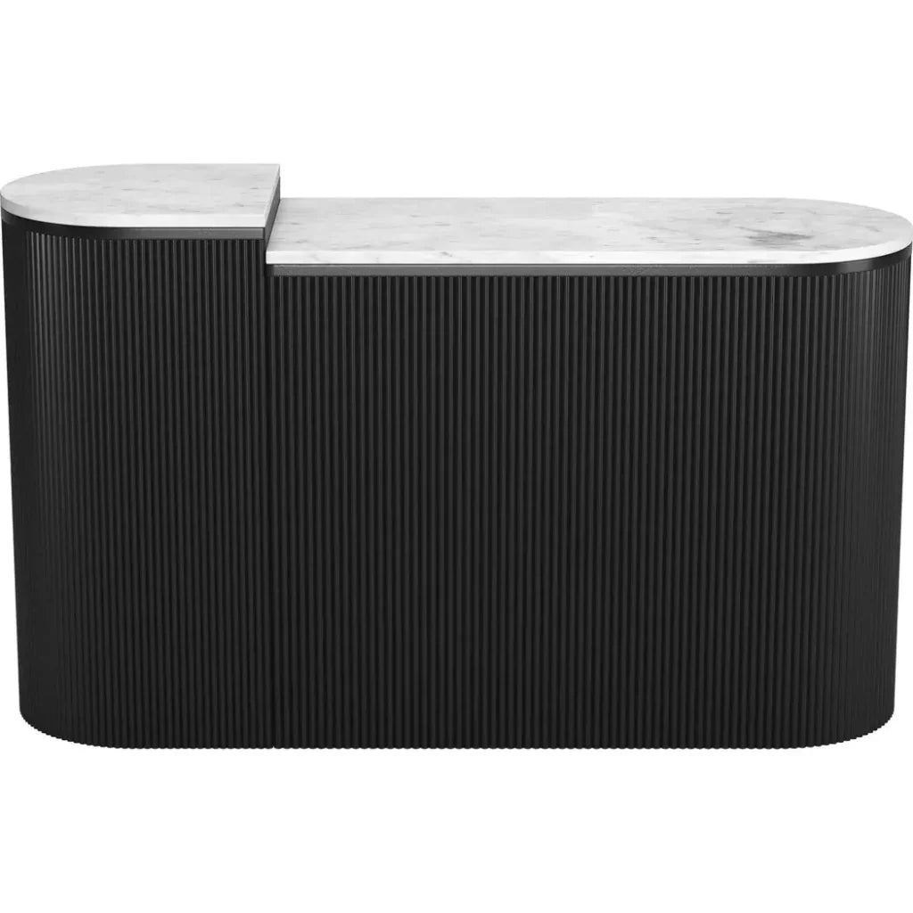Ormara Console Table Set (2-Piece) White & Black