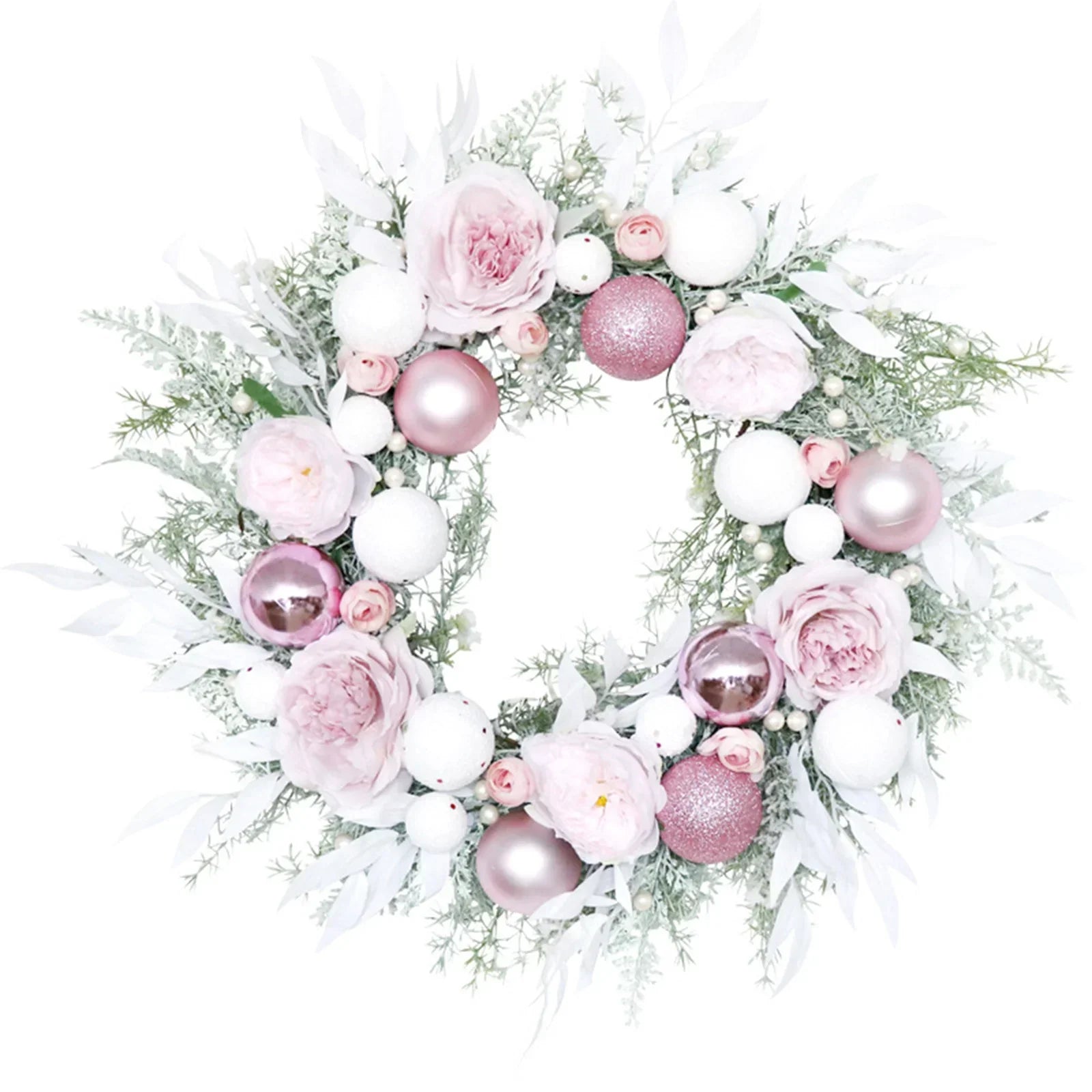 Christmas Wreath Artificial Garland for Holiday Decor-0