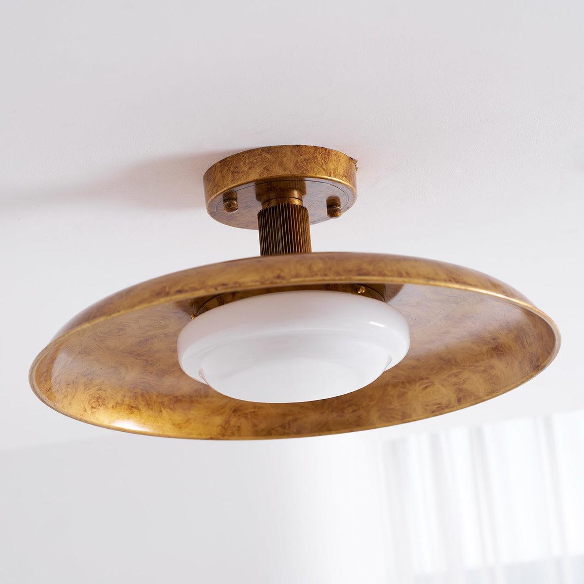 Flat-Panel Iron Ceiling Light with Warm Dimming | Flush Mount for Low Ceilings