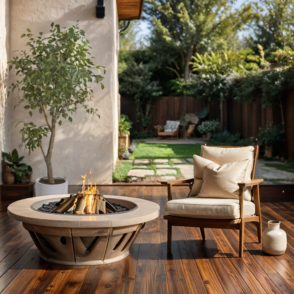 Artificial Ficus Tree with Artisan Planter, 6.5'-4