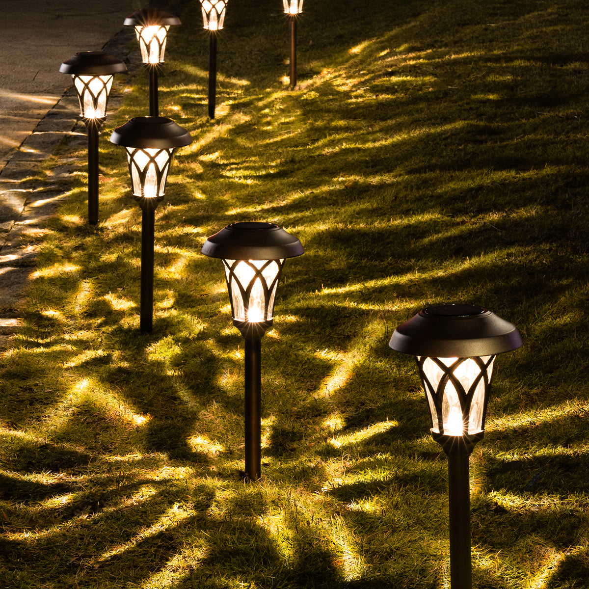 Gigalumi Tulip Designed Solar Yard Lights Set (6 Pack)-4