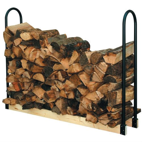 Adjustable Length Firewood Log Rack for Indoor or Outdoor Use-0