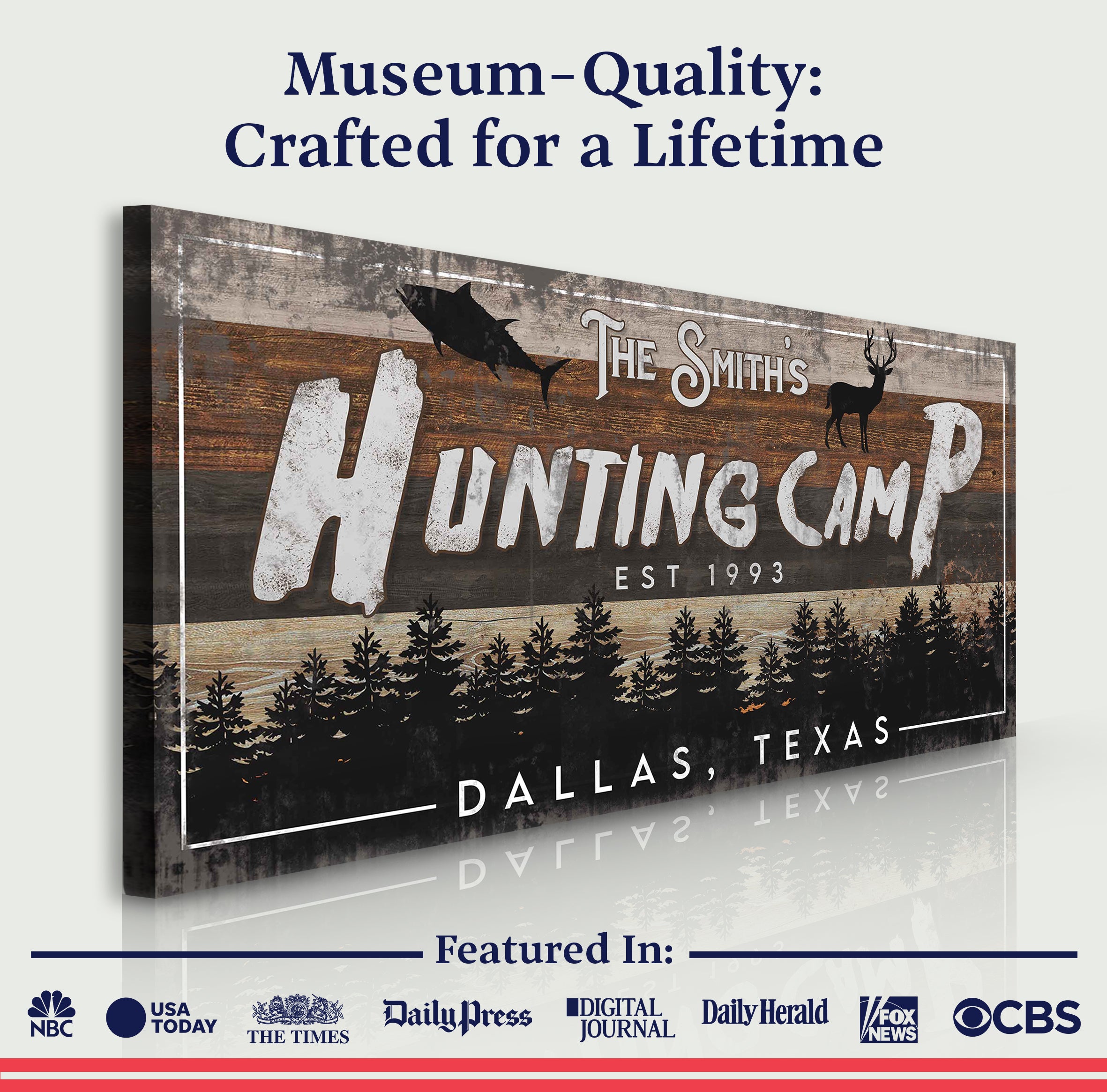 Fishing And Hunting Sign IV