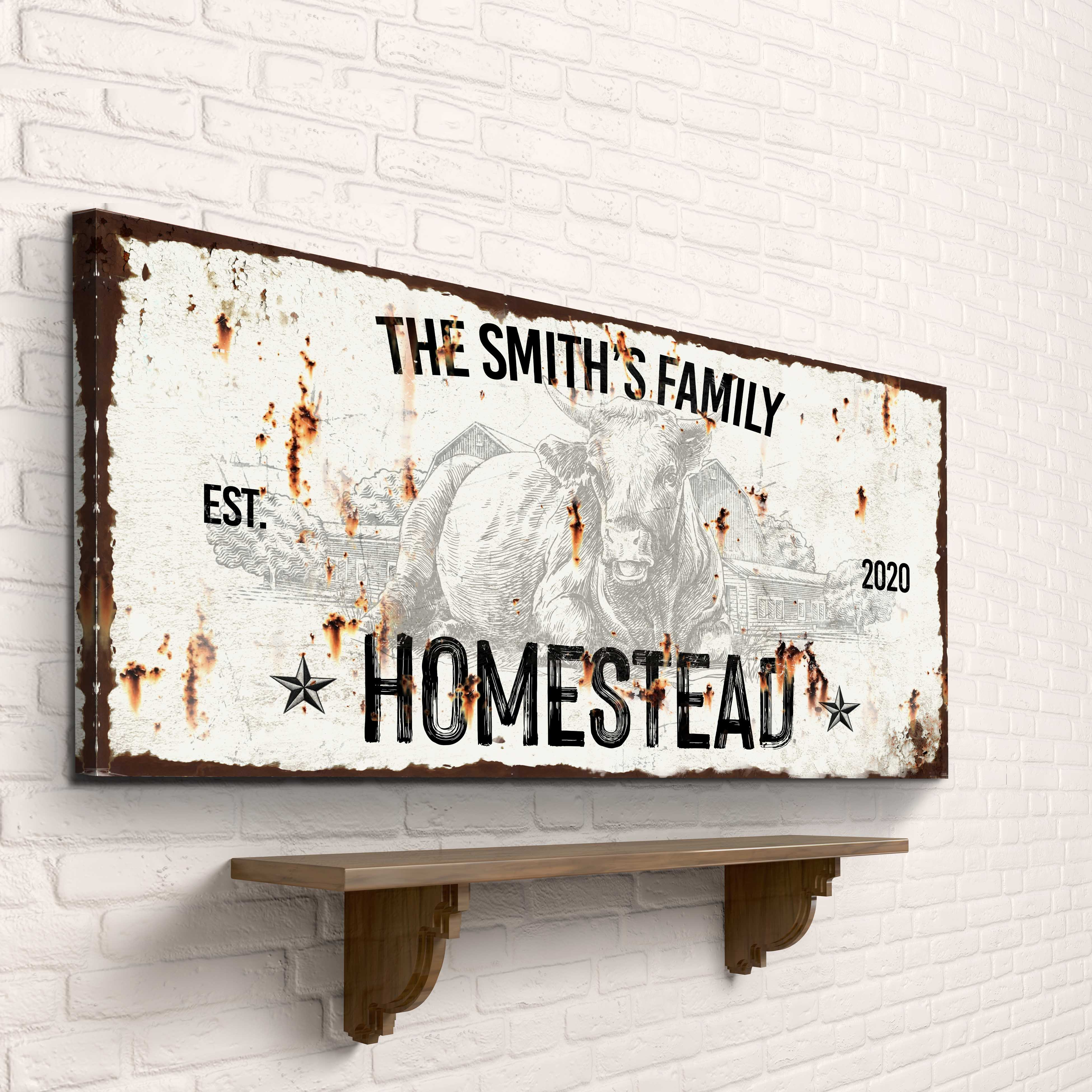 Rustic Homestead Sign