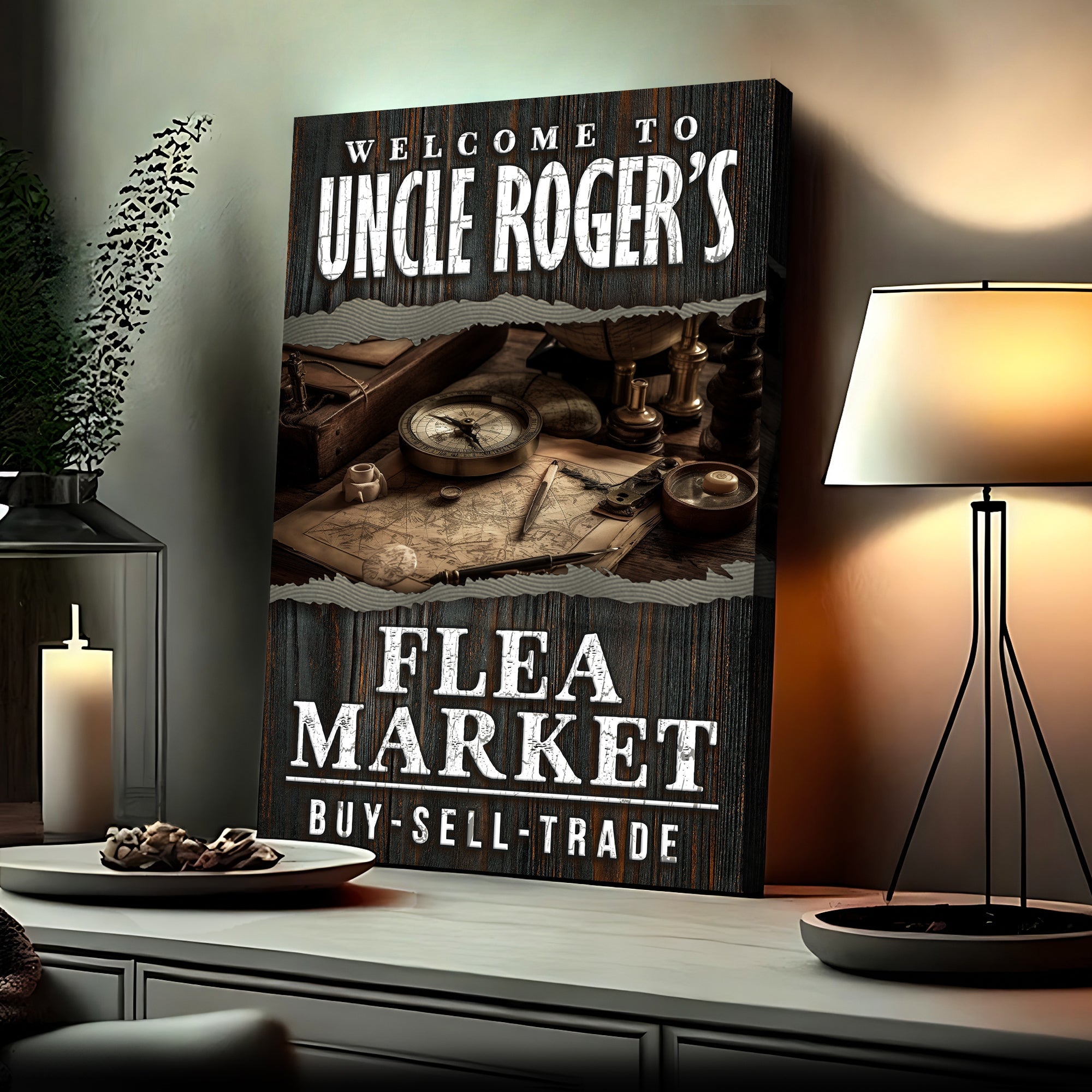 Welcome To Flea Market Sign