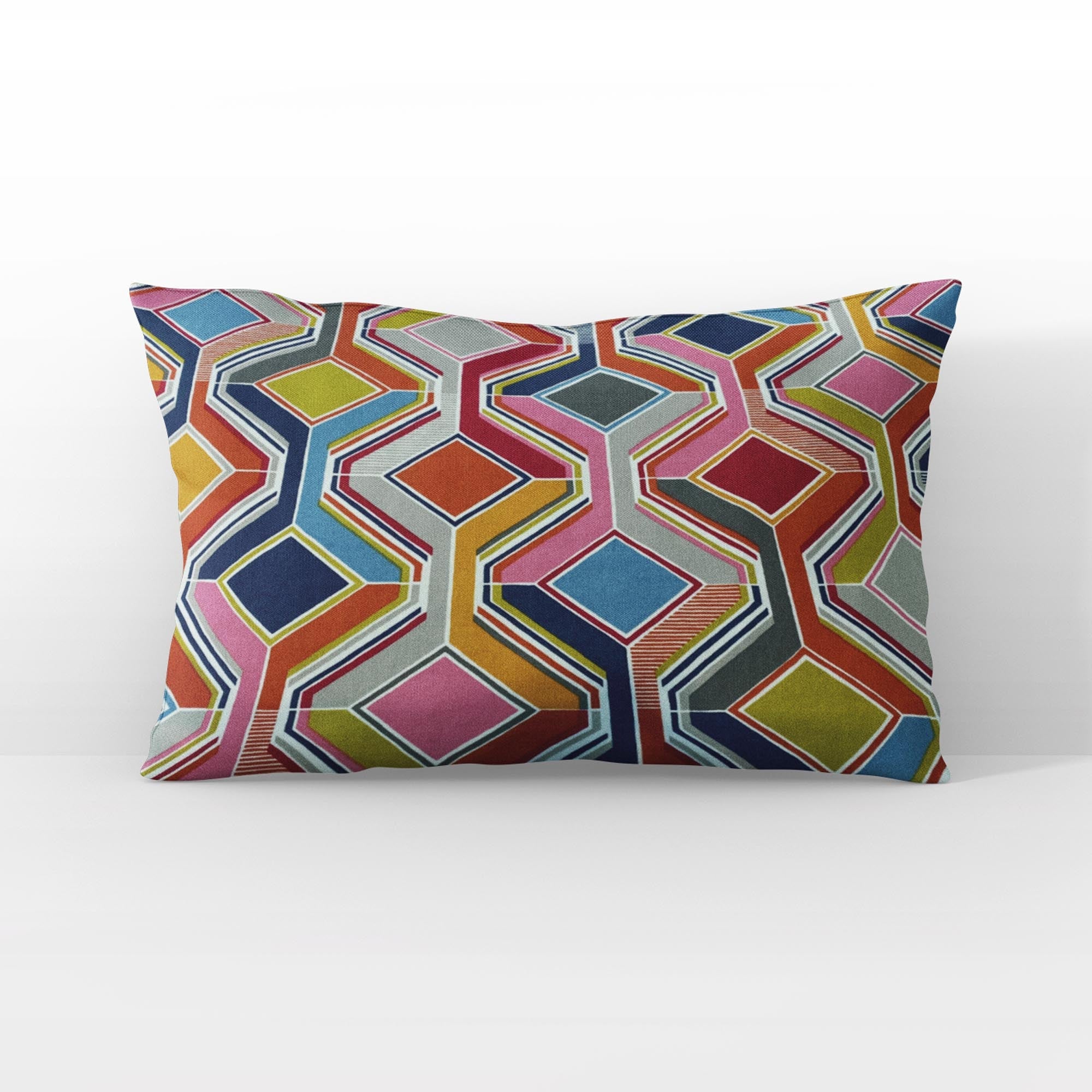 Plutus Multicolor LuxGem Diamonds Luxury Throw Pillow-3