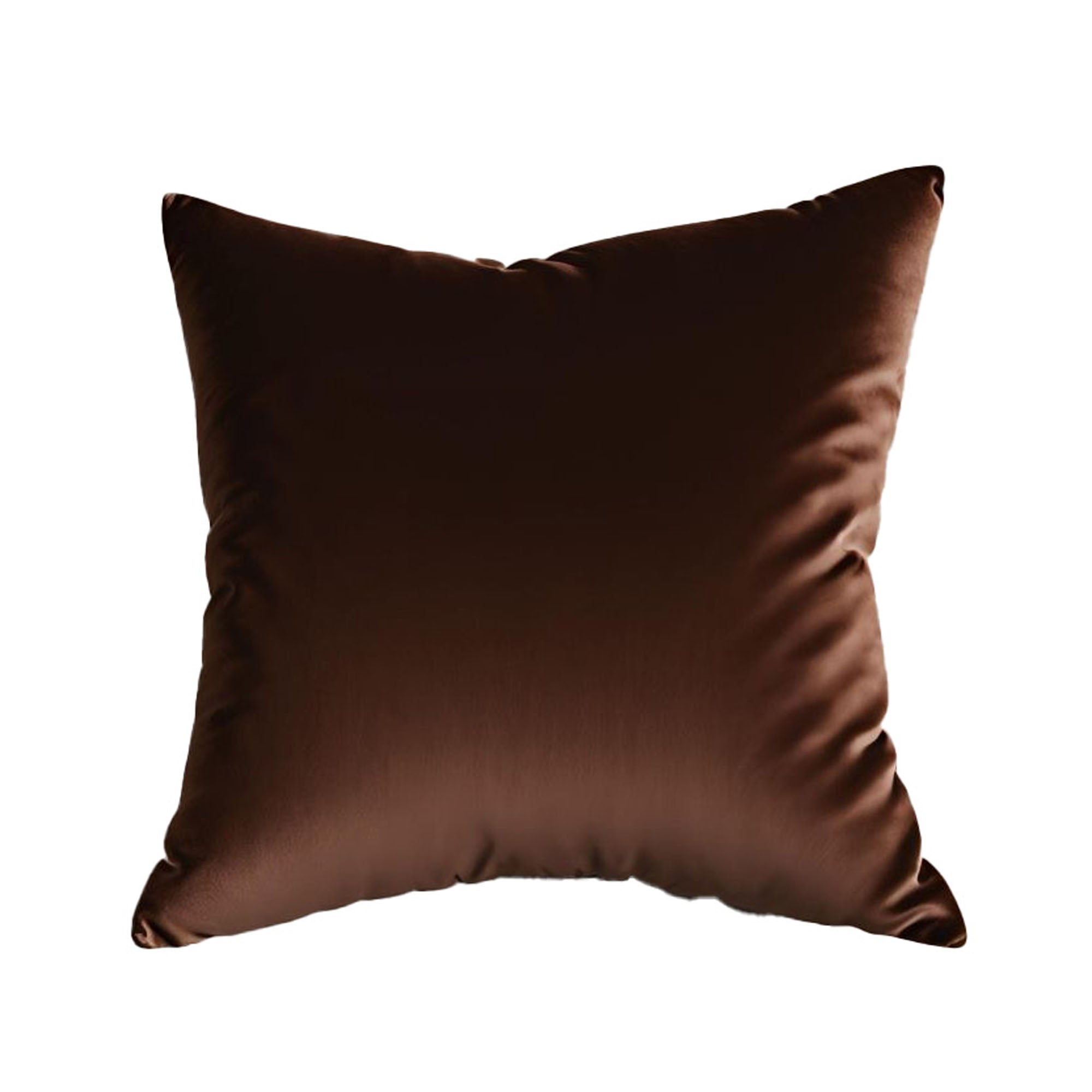 Plutus Chestnut Royale Velvet Luxury Throw Pillow-1