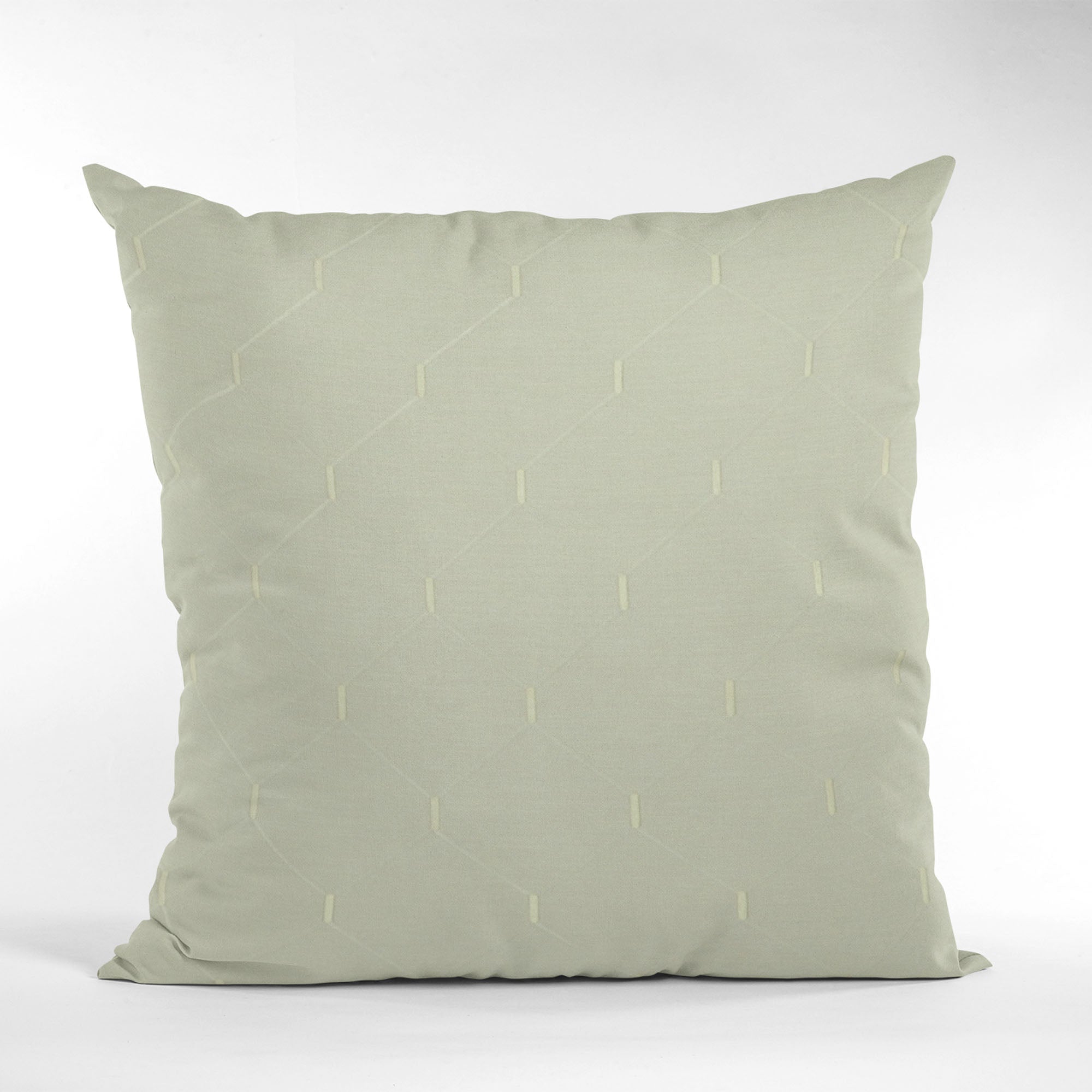 Plutus White Kona Embroydery, Some Shine To This Pattern Luxury Throw Pillow-4