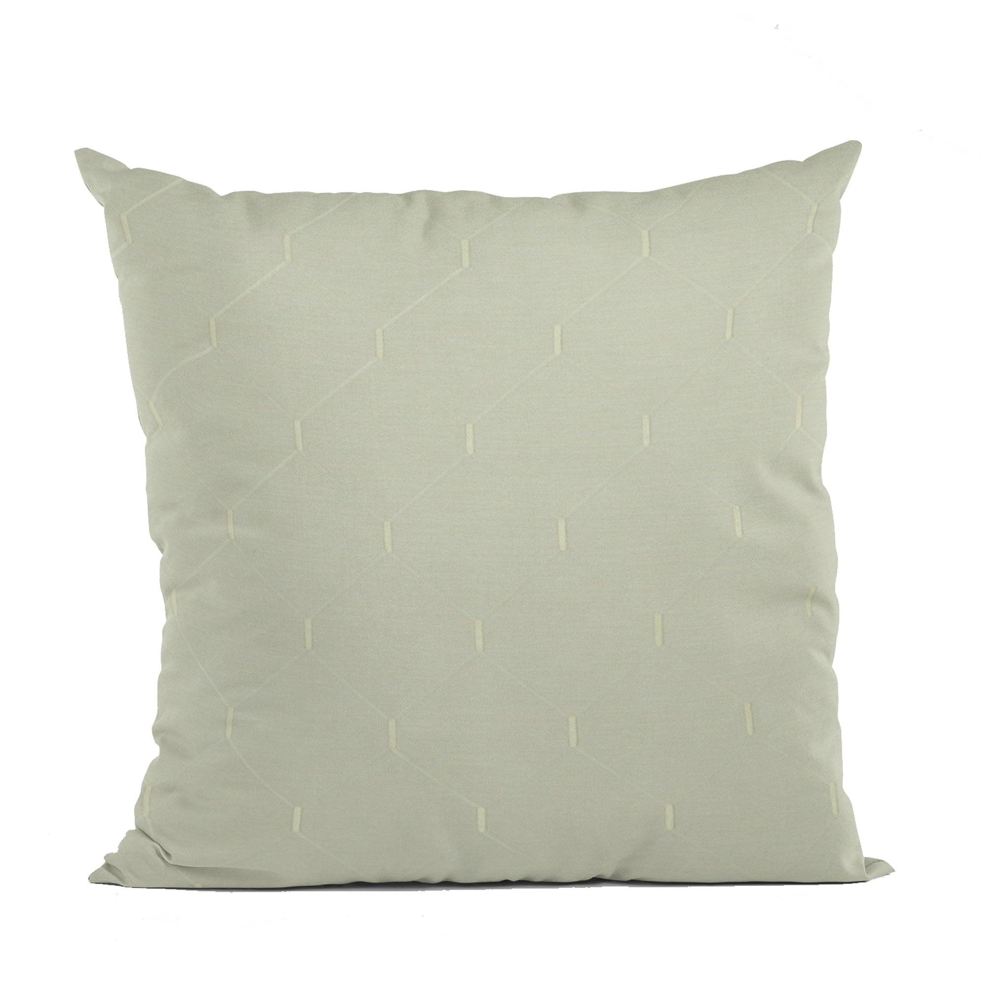 Plutus White Kona Embroydery, Some Shine To This Pattern Luxury Throw Pillow-0