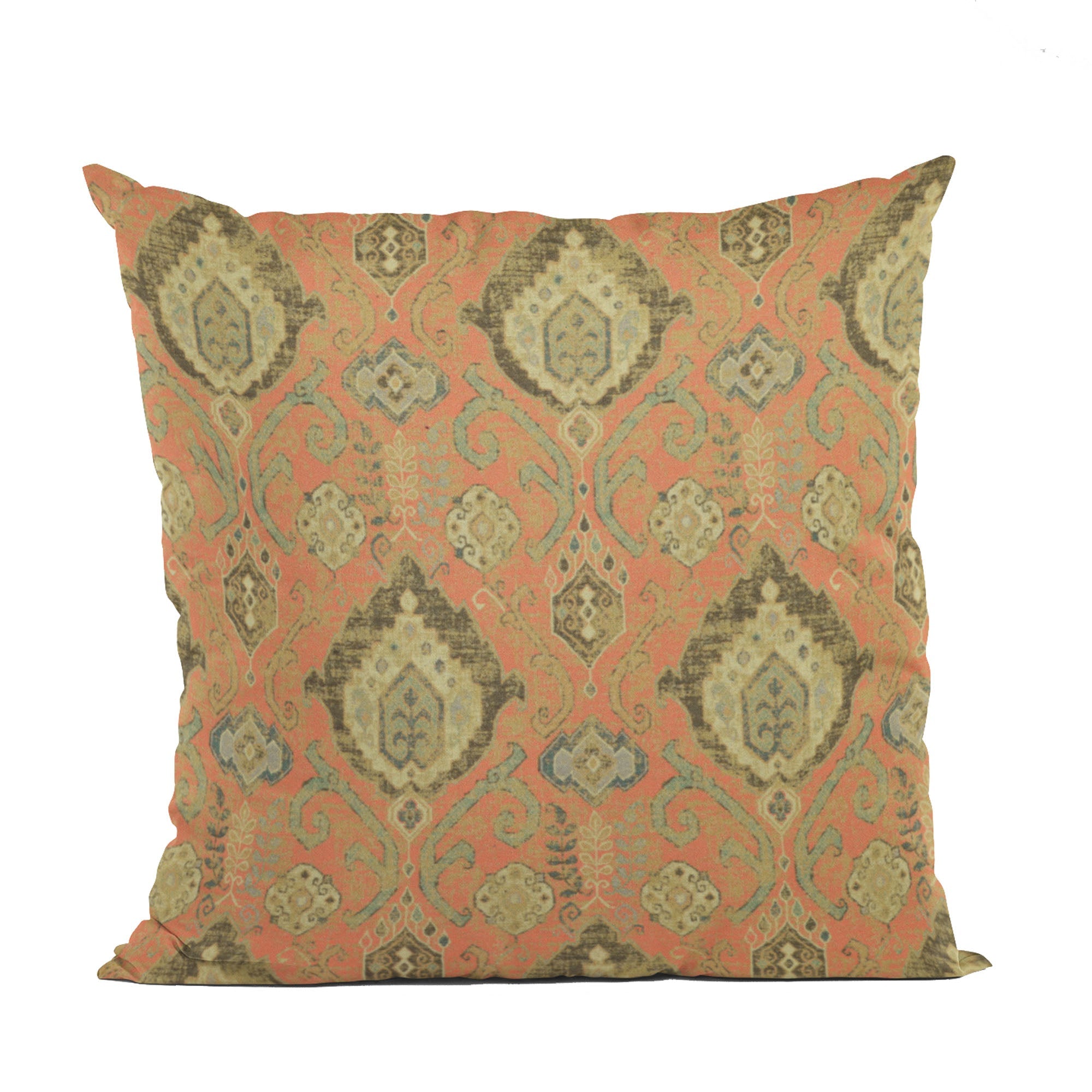 Plutus Terracotta Romero Woven Luxury Throw Pillow-0