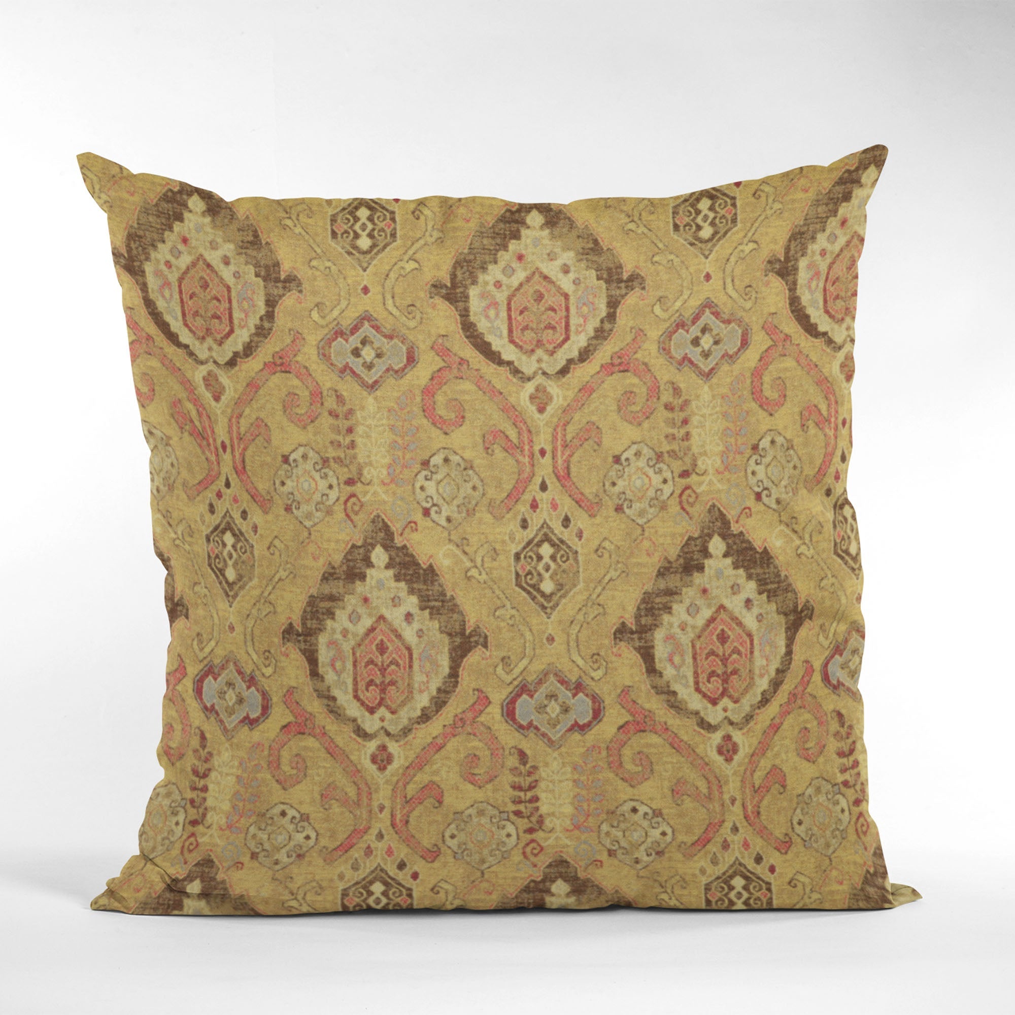 Plutus Vintage Gold Romero Woven Luxury Throw Pillow-4