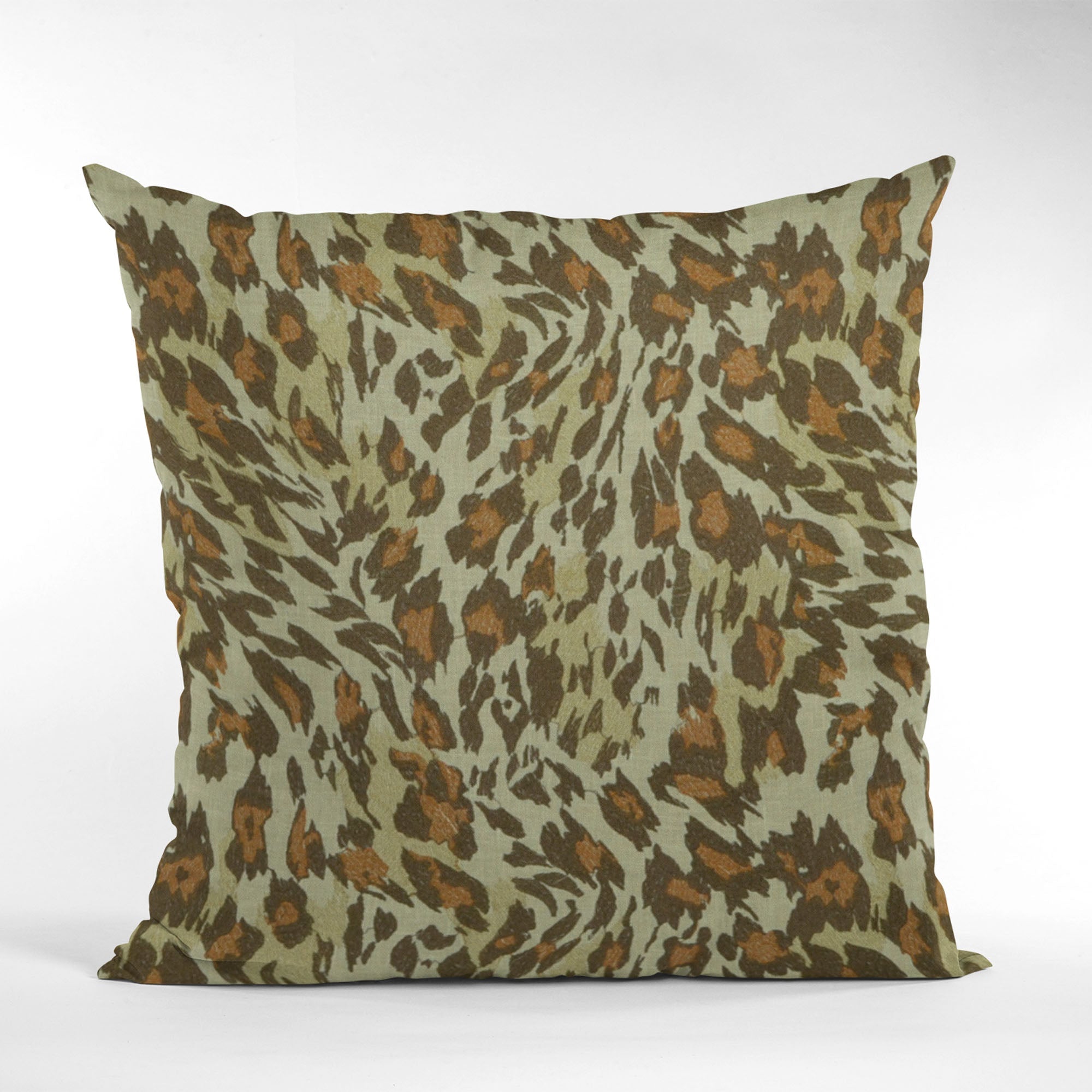 Plutus Safari Cheetah Embroydery Luxury Throw Pillow-4