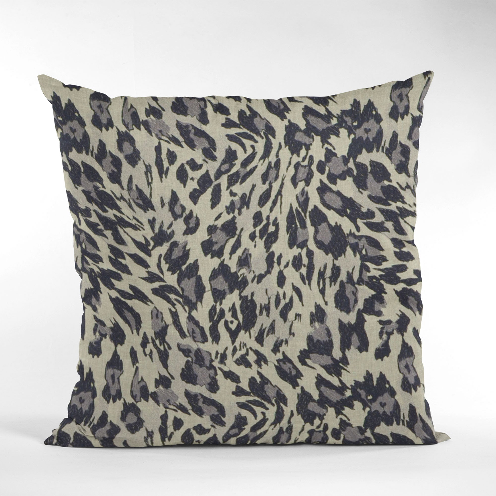 Plutus Granite Cheetah Embroydery Luxury Throw Pillow-4