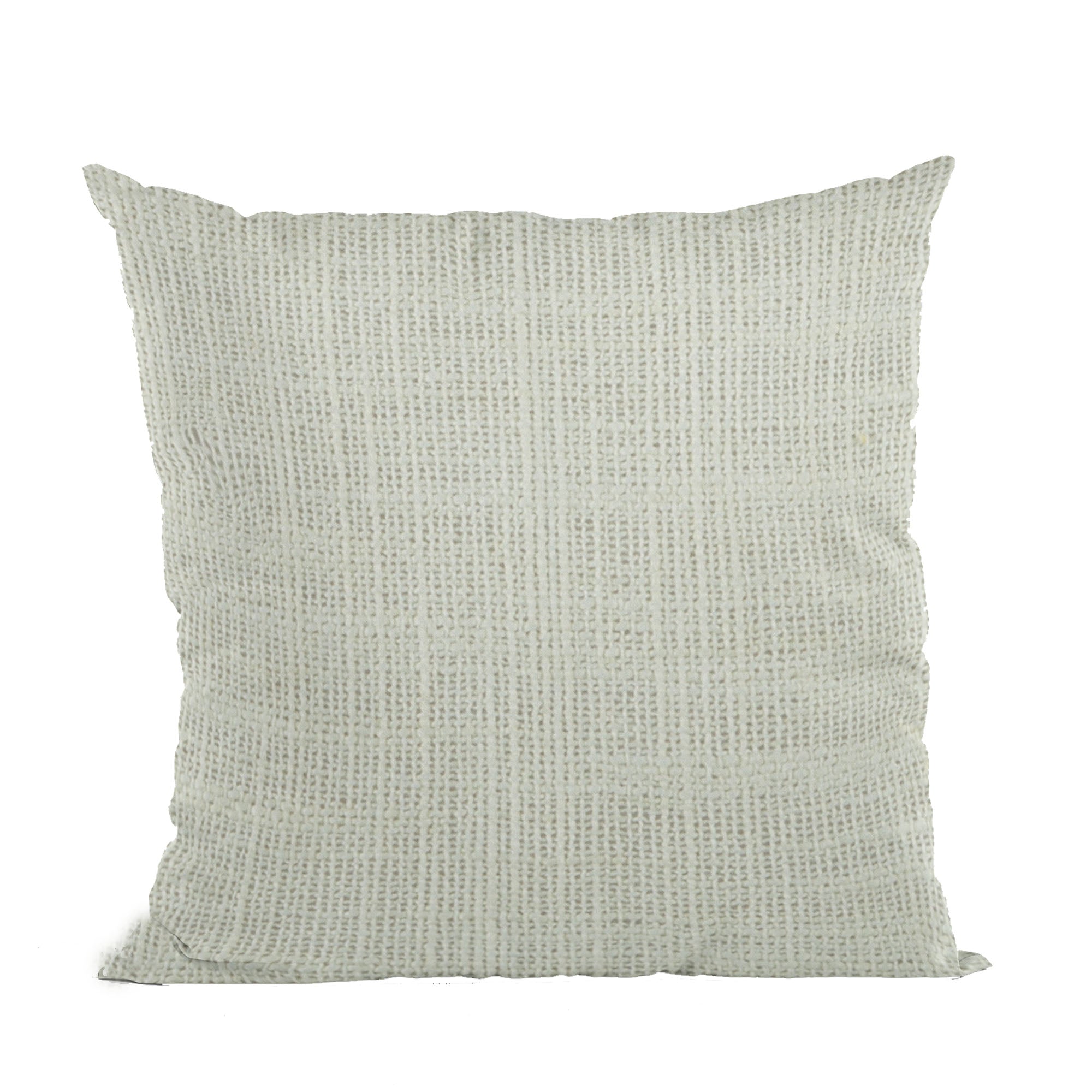 Plutus White Wall Textured Solid, With Open Weave. Luxury Throw Pillow-0