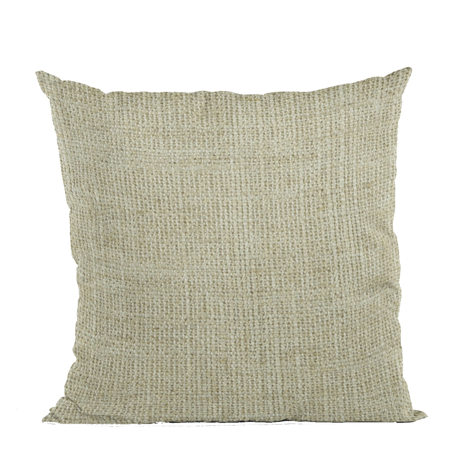 Plutus Flax Wall Textured Solid, With Open Weave. Luxury Throw Pillow-0