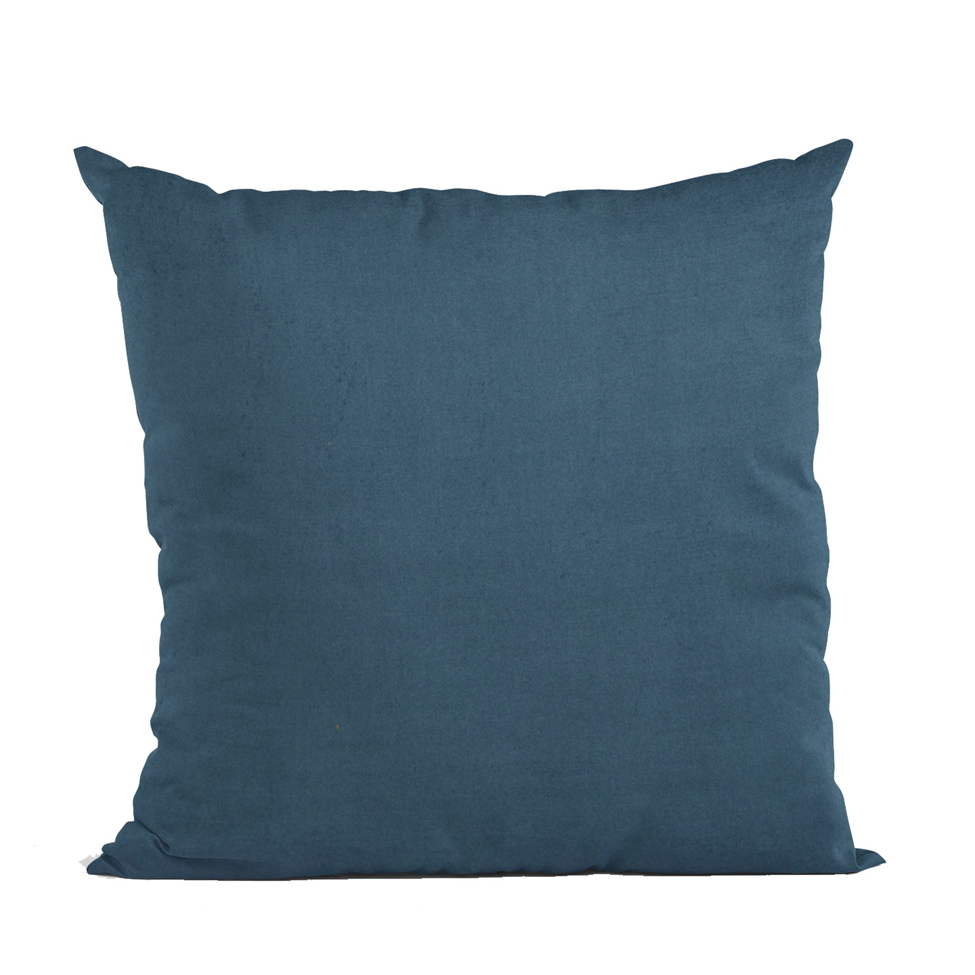 Plutus Navy Solid Shiny Velvet Luxury Throw Pillow-0