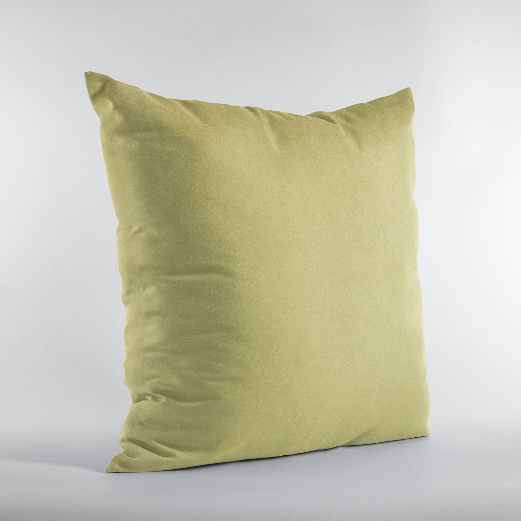 Plutus Yellow Solid Shiny Velvet Luxury Throw Pillow-2