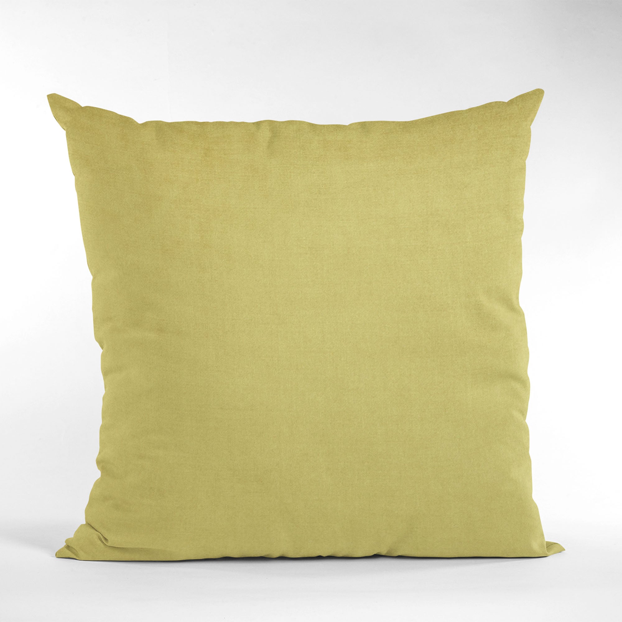 Plutus Yellow Solid Shiny Velvet Luxury Throw Pillow-4