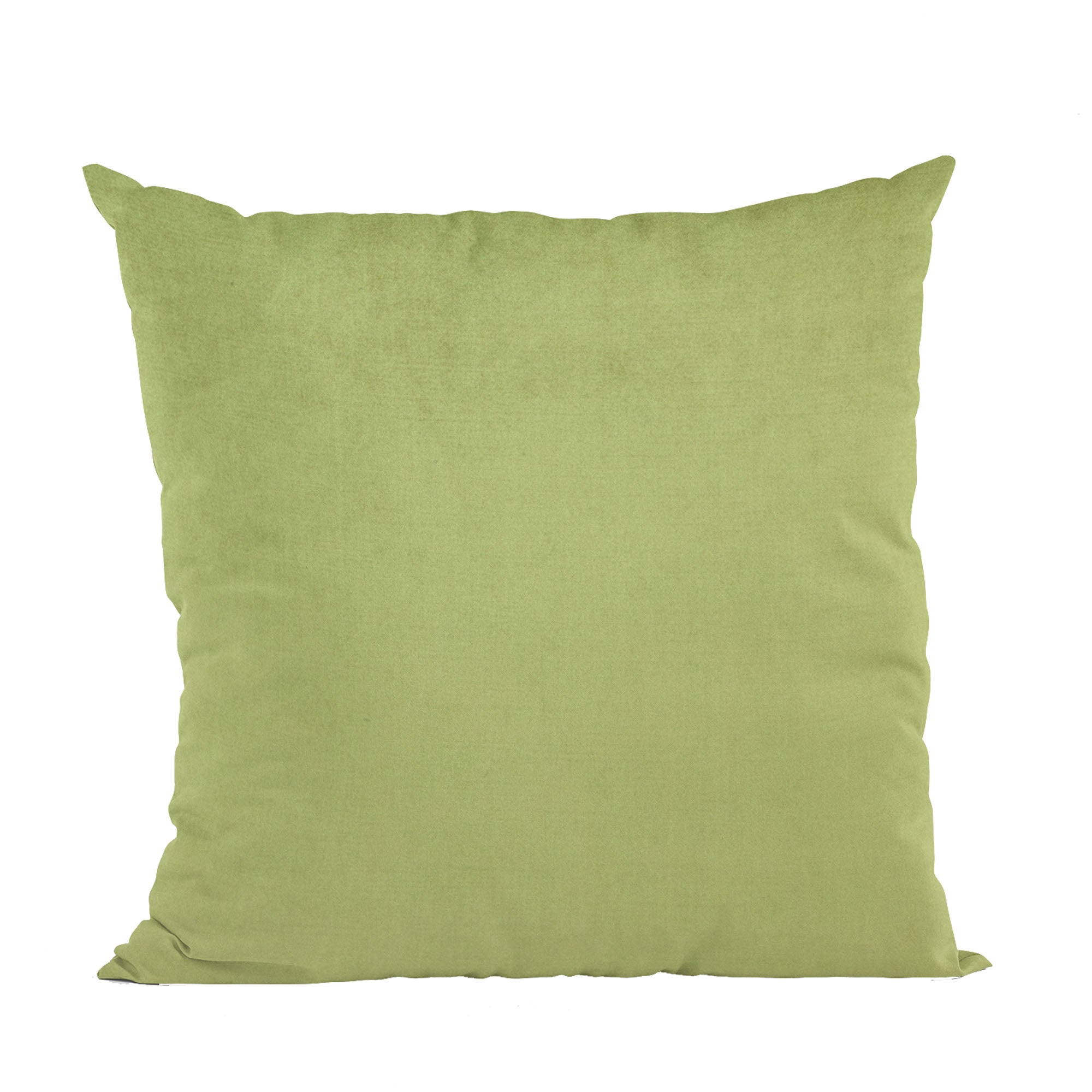 Plutus Lime Solid Shiny Velvet Luxury Throw Pillow-0