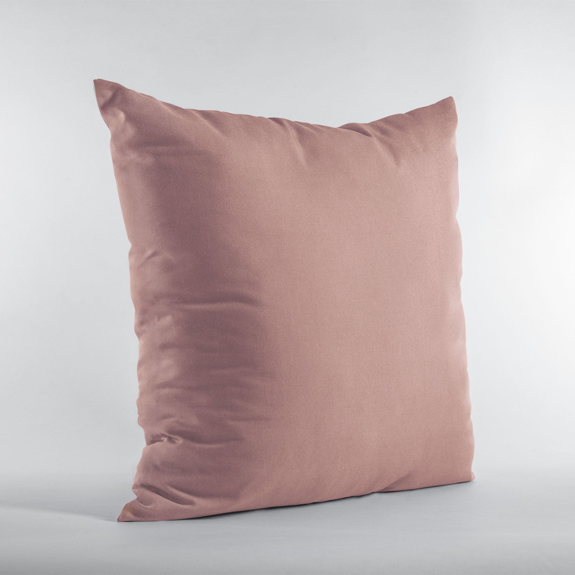 Plutus Baby Pink Solid Shiny Velvet Luxury Throw Pillow-2