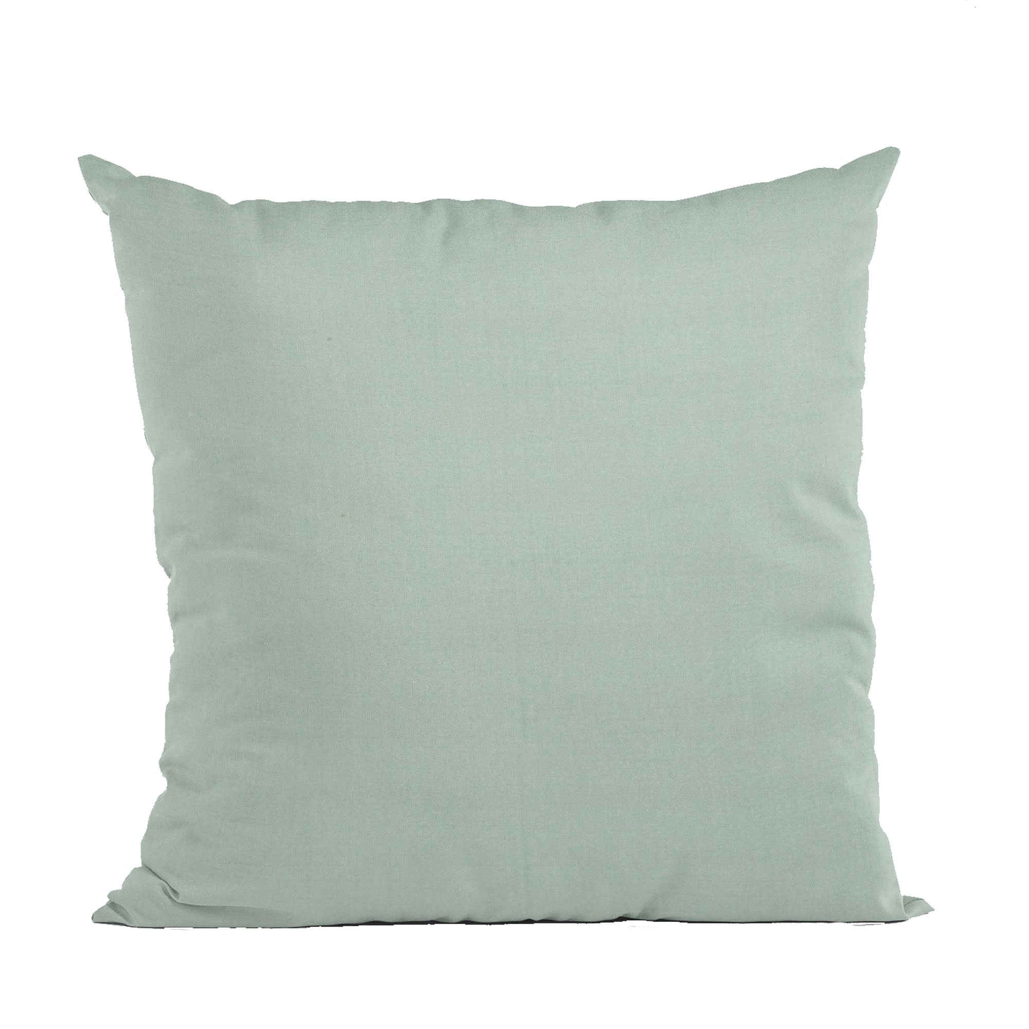 Plutus Aqua Solid Shiny Velvet Luxury Throw Pillow-0