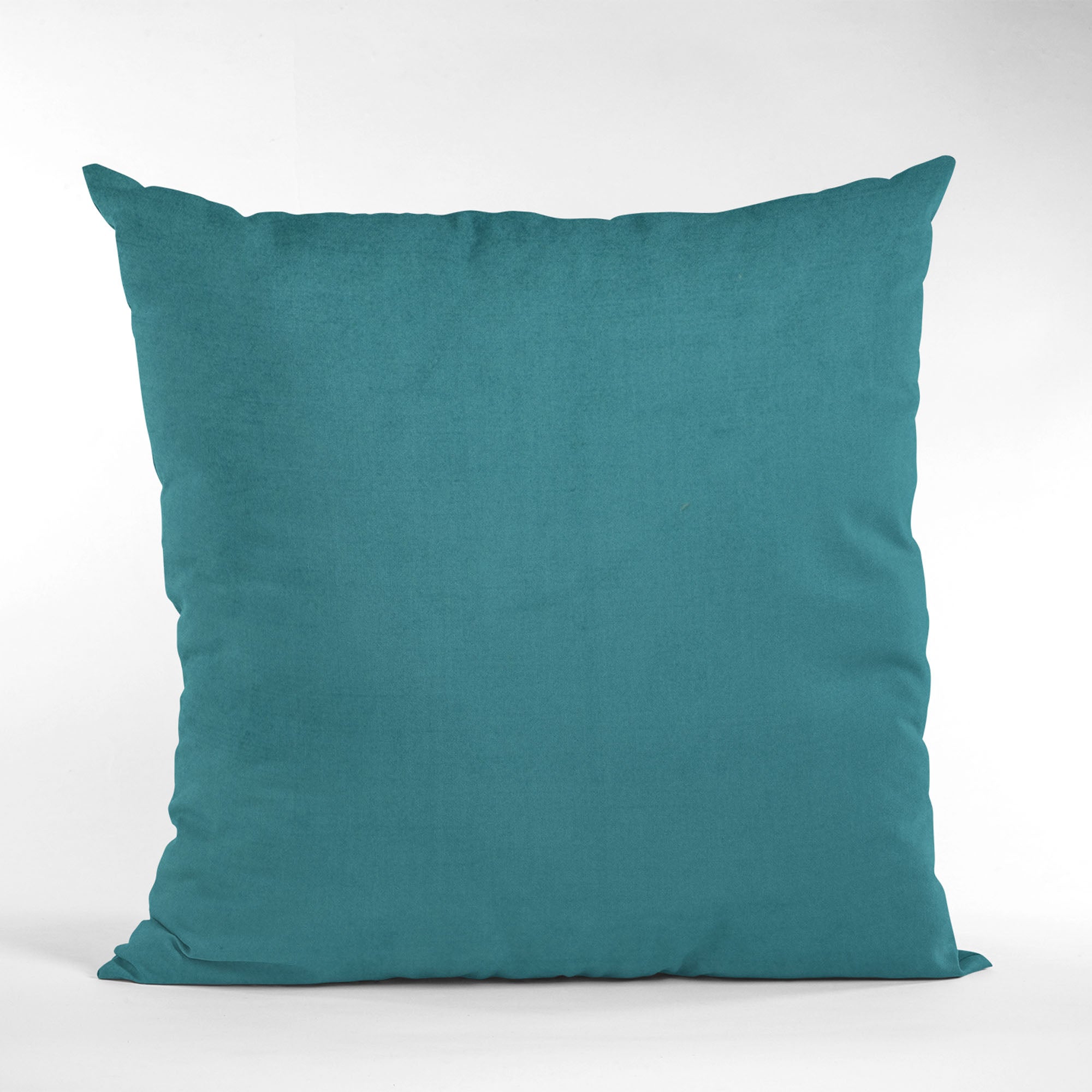 Plutus Sky Blue Solid Shiny Velvet Luxury Throw Pillow-4