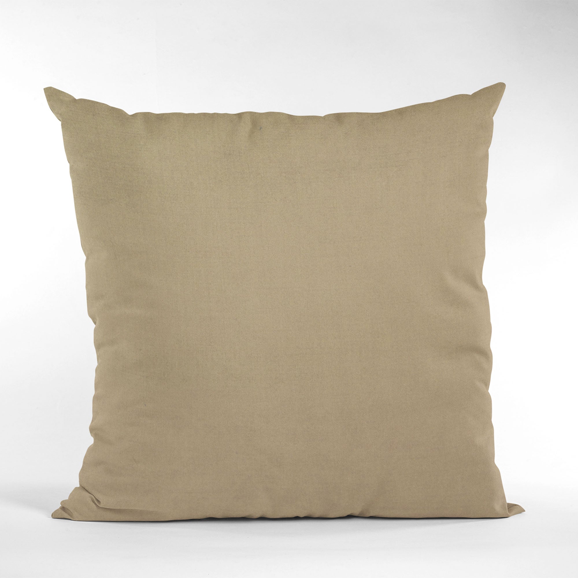 Plutus Sand Solid Shiny Velvet Luxury Throw Pillow-4