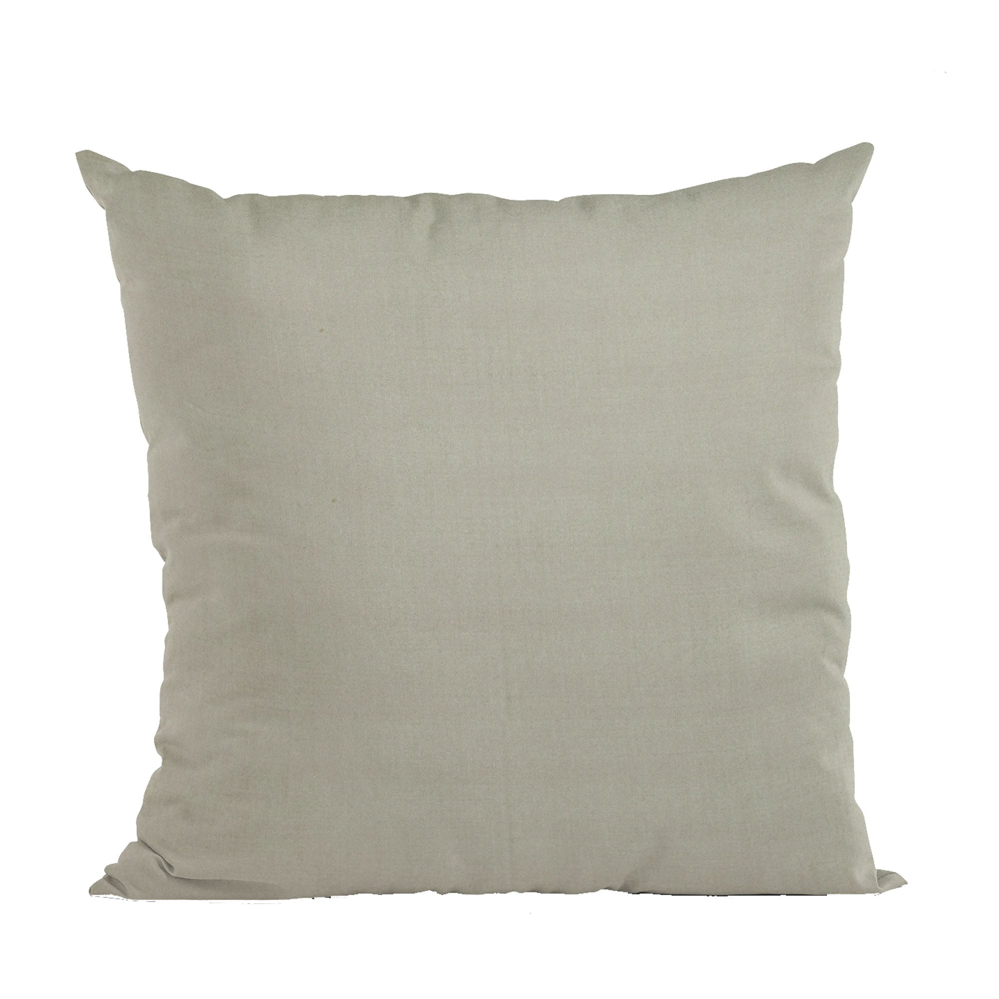 Plutus Light Grey Solid Shiny Velvet Luxury Throw Pillow-0