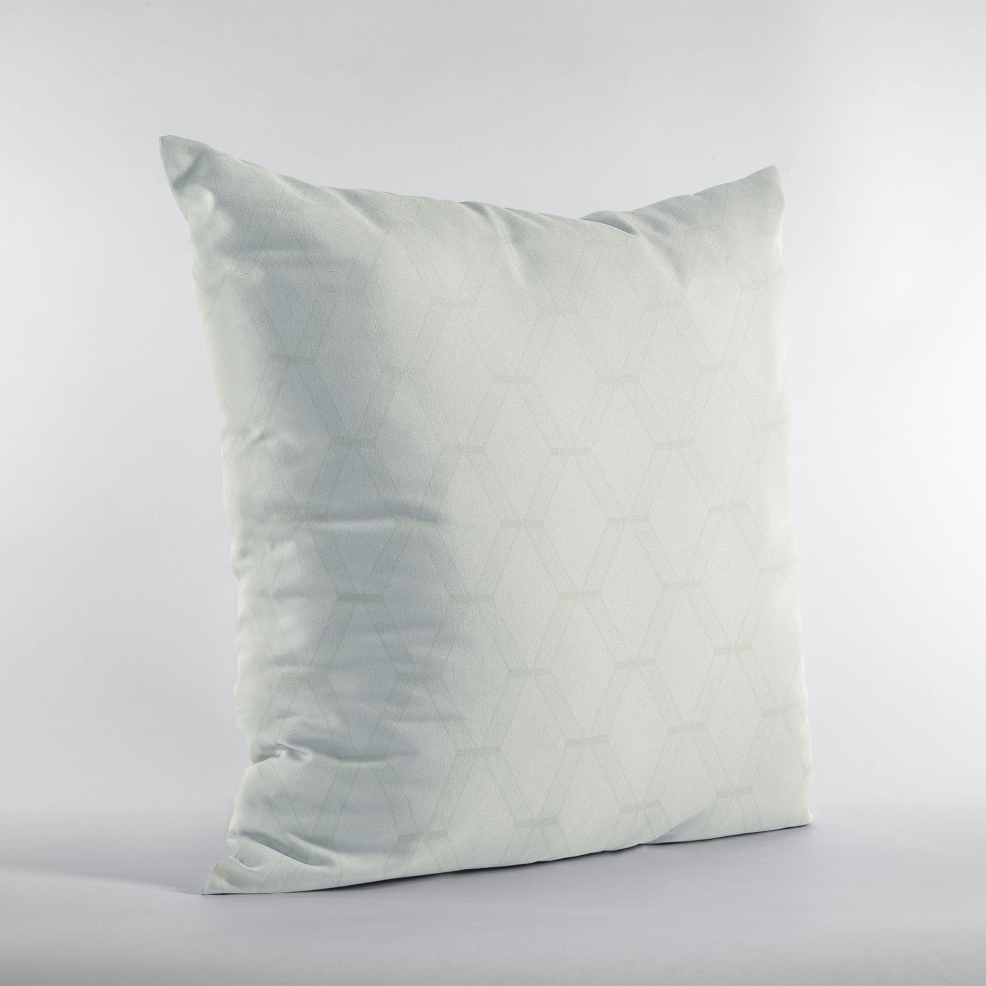 Plutus Vanilla Diamond Shiny Fabric With Embroydery Luxury Throw Pillow-2