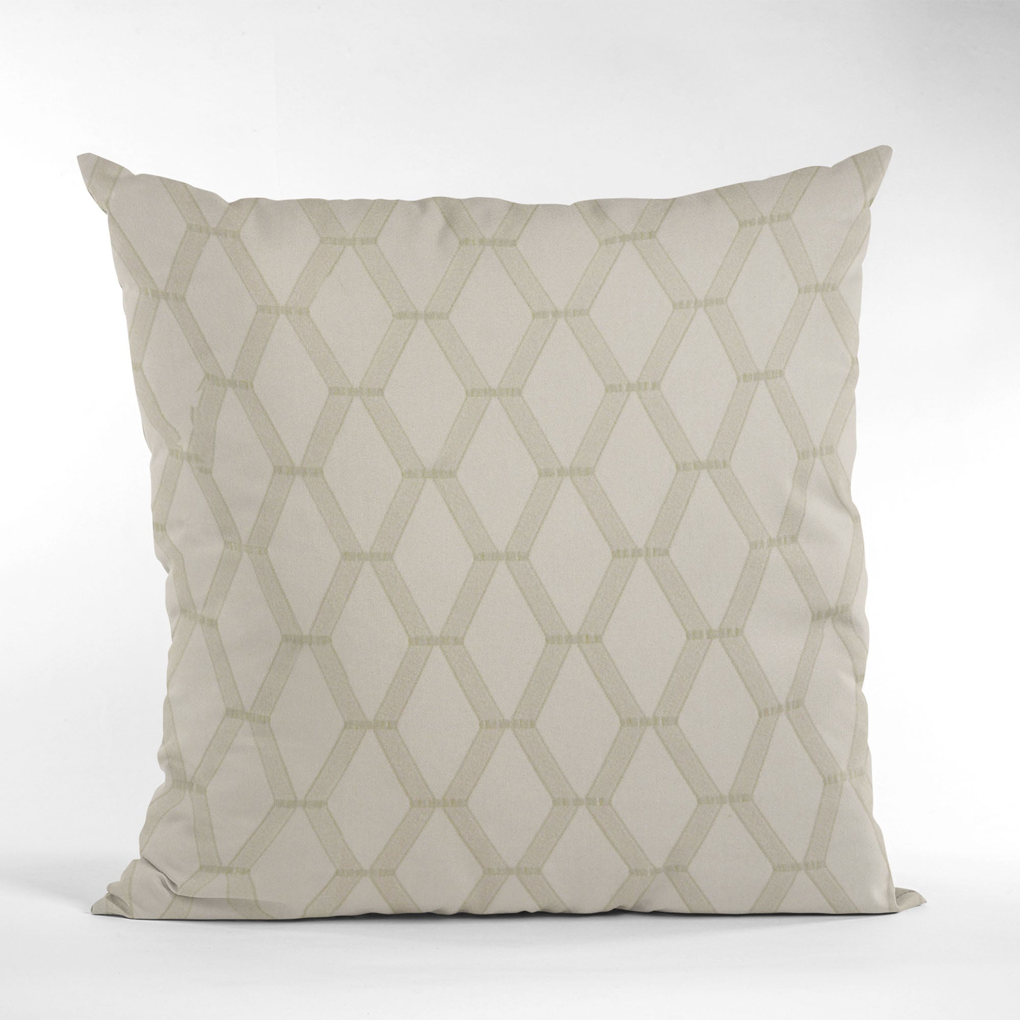 Plutus Wheat Diamond Shiny Fabric With Embroydery Luxury Throw Pillow-4