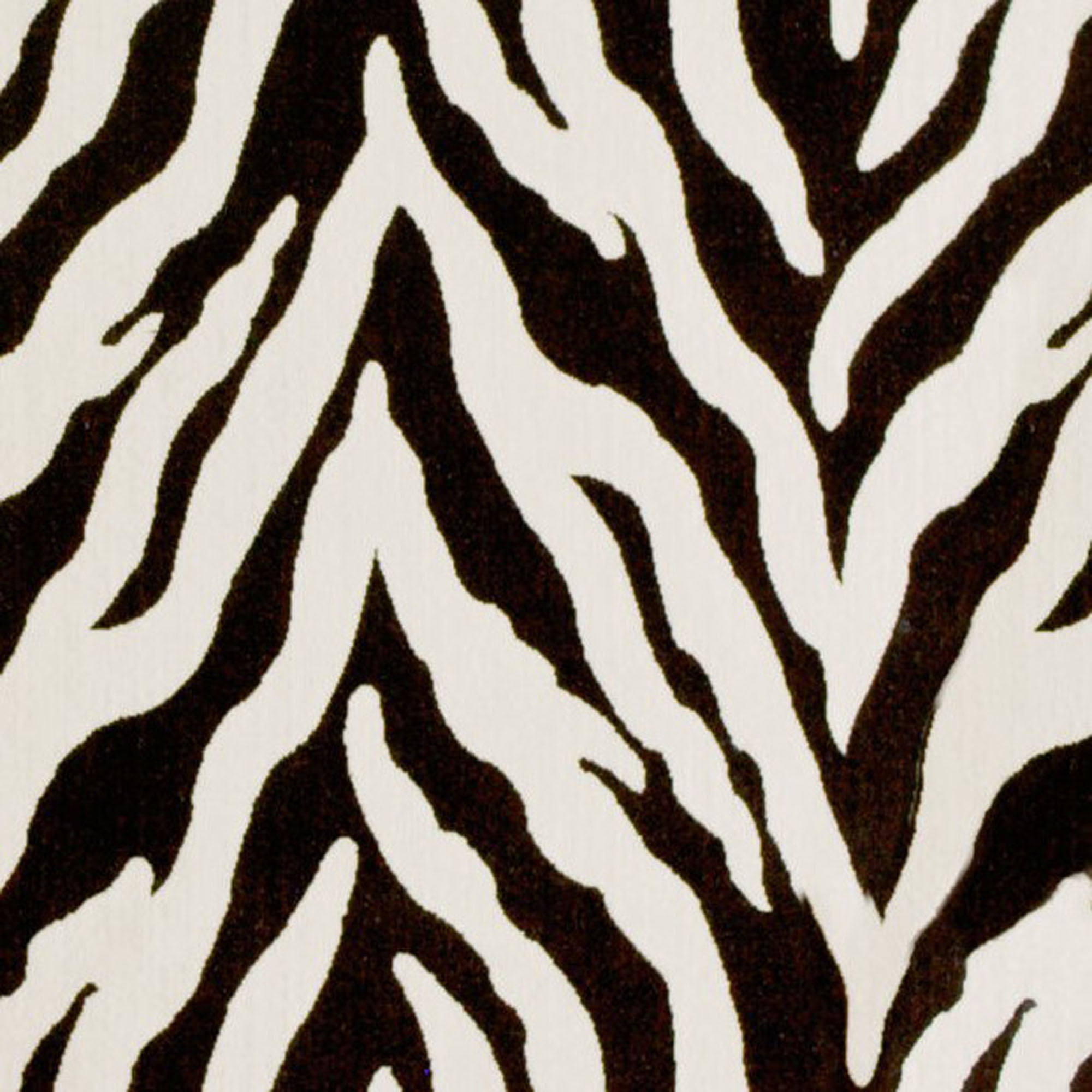 Plutus Ebony/Ivory Zebra Zebra Print Velvet Luxury Throw Pillow-3