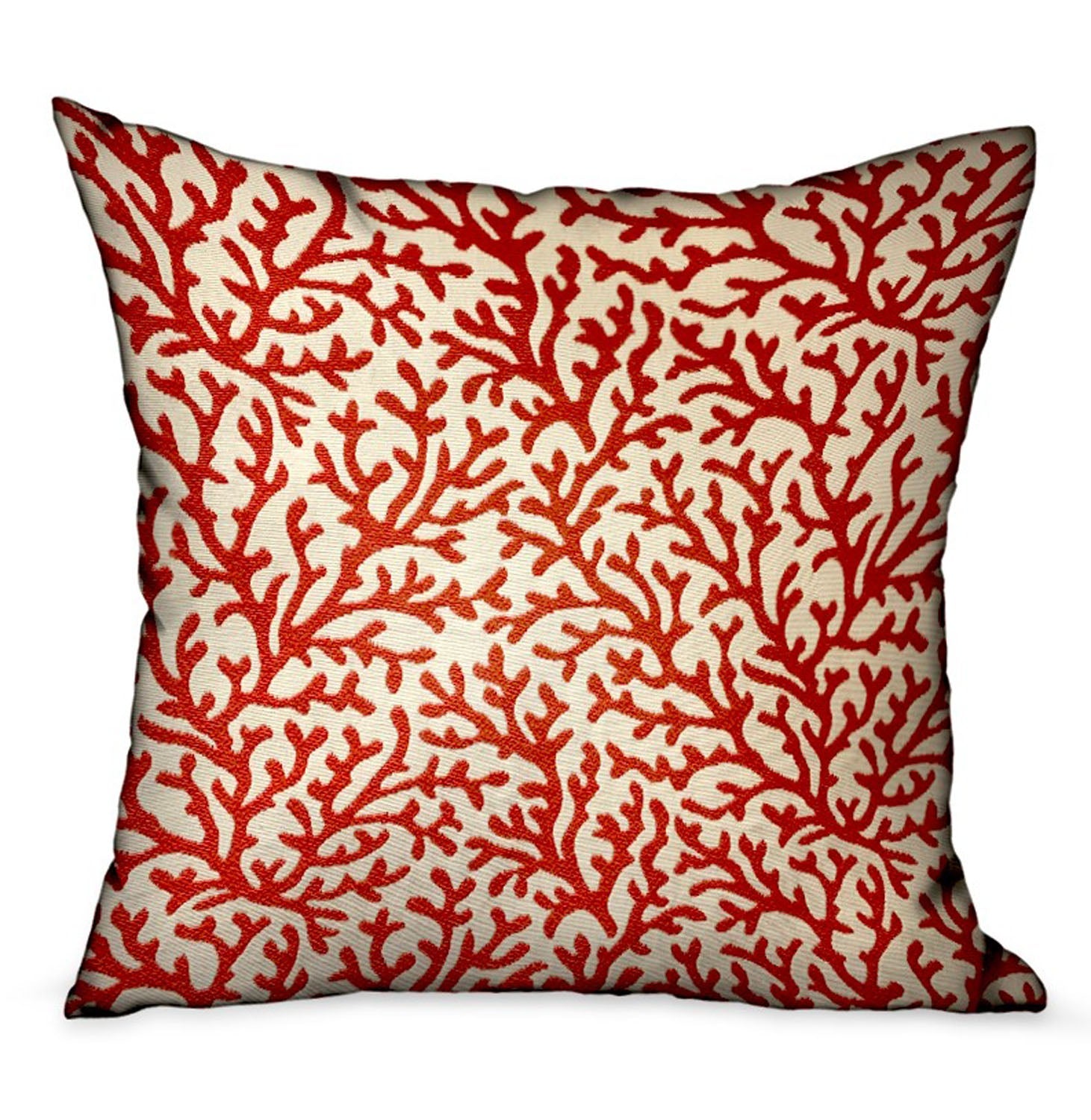 Sweet Trinidad Red Floral Luxury Throw Pillow-0