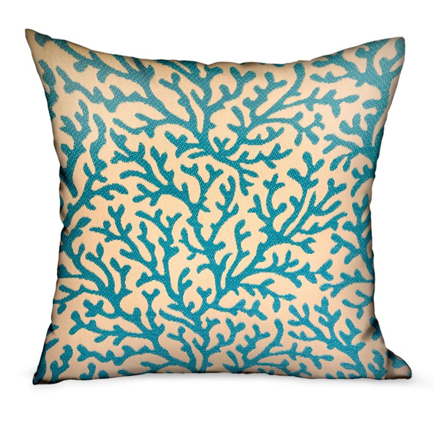 Marlin Vines Blue, cream Floral Luxury Throw Pillow-0