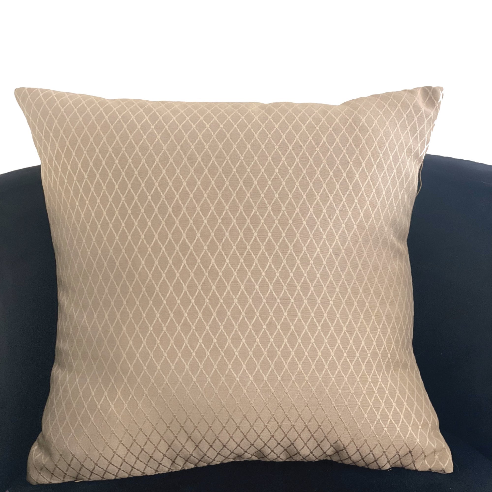 Diamond Cascade Brown Geometric Luxury Outdoor/Indoor Throw Pillow-2