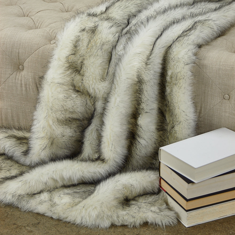 Polar Bear Faux Fur Luxury Throw-1