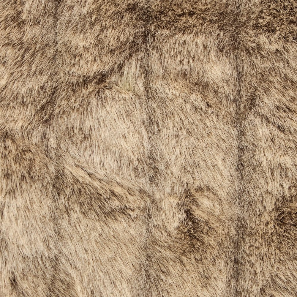 Frost Mink Light Brown Faux Fur Luxury Throw-2