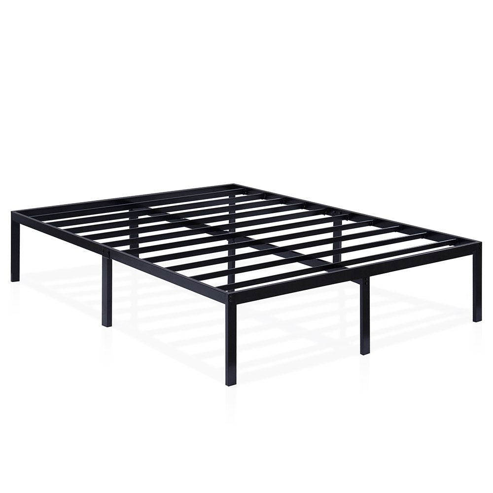 King size 16-inch High Heavy Duty Metal Platform Bed Frame-2