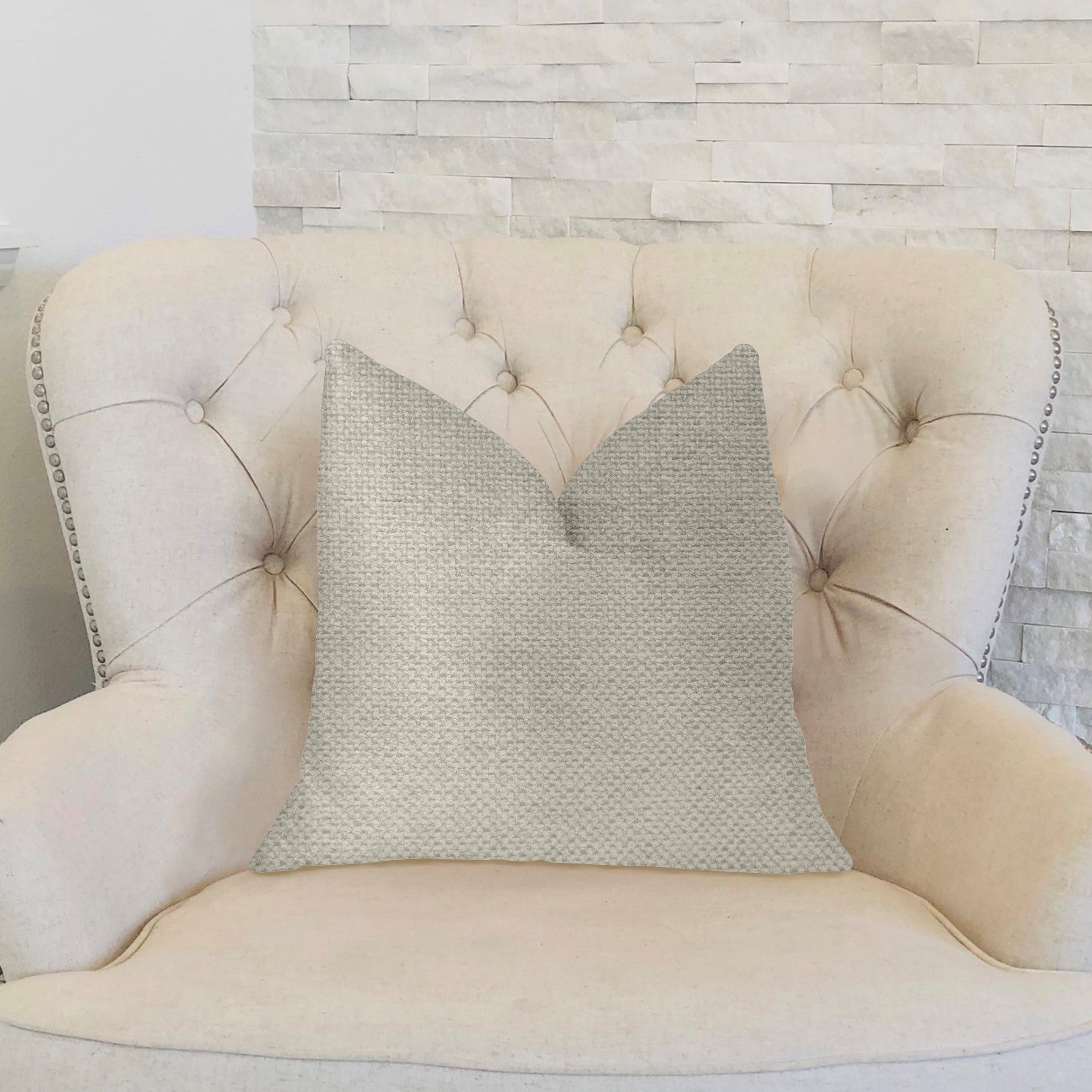 Sanctuary White Luxury Throw Pillow-1