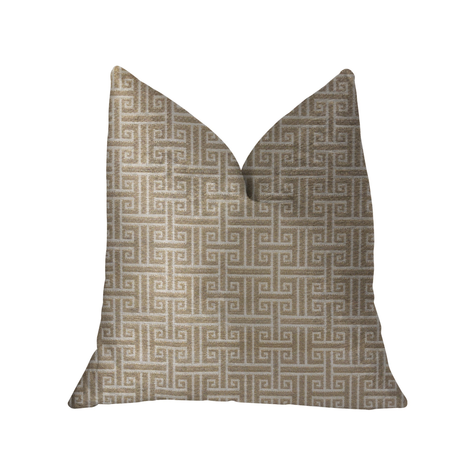 Emperor Gray and Beige Luxury Throw Pillow-0