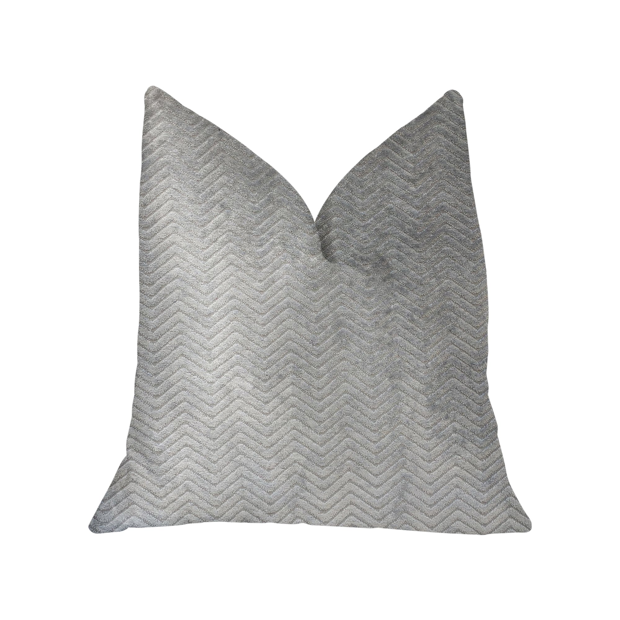 Silver Moon Gray and Silver Luxury Throw Pillow-0