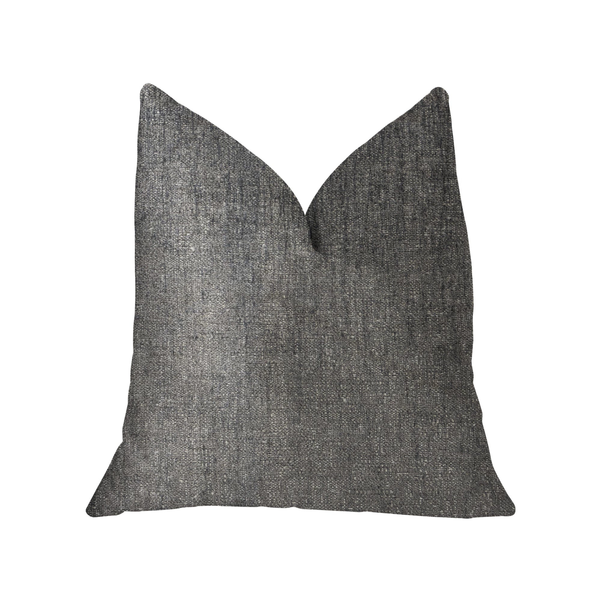 Cambridge Gray and Silver Luxury Throw Pillow-0