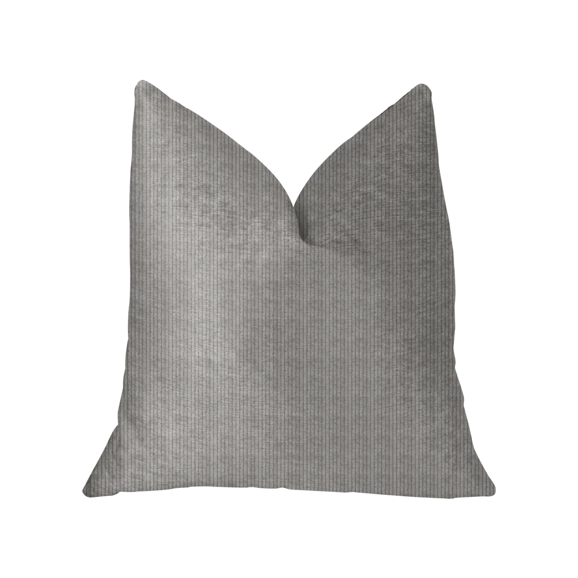 Fremont Gray and Silver Luxury Throw Pillow-0