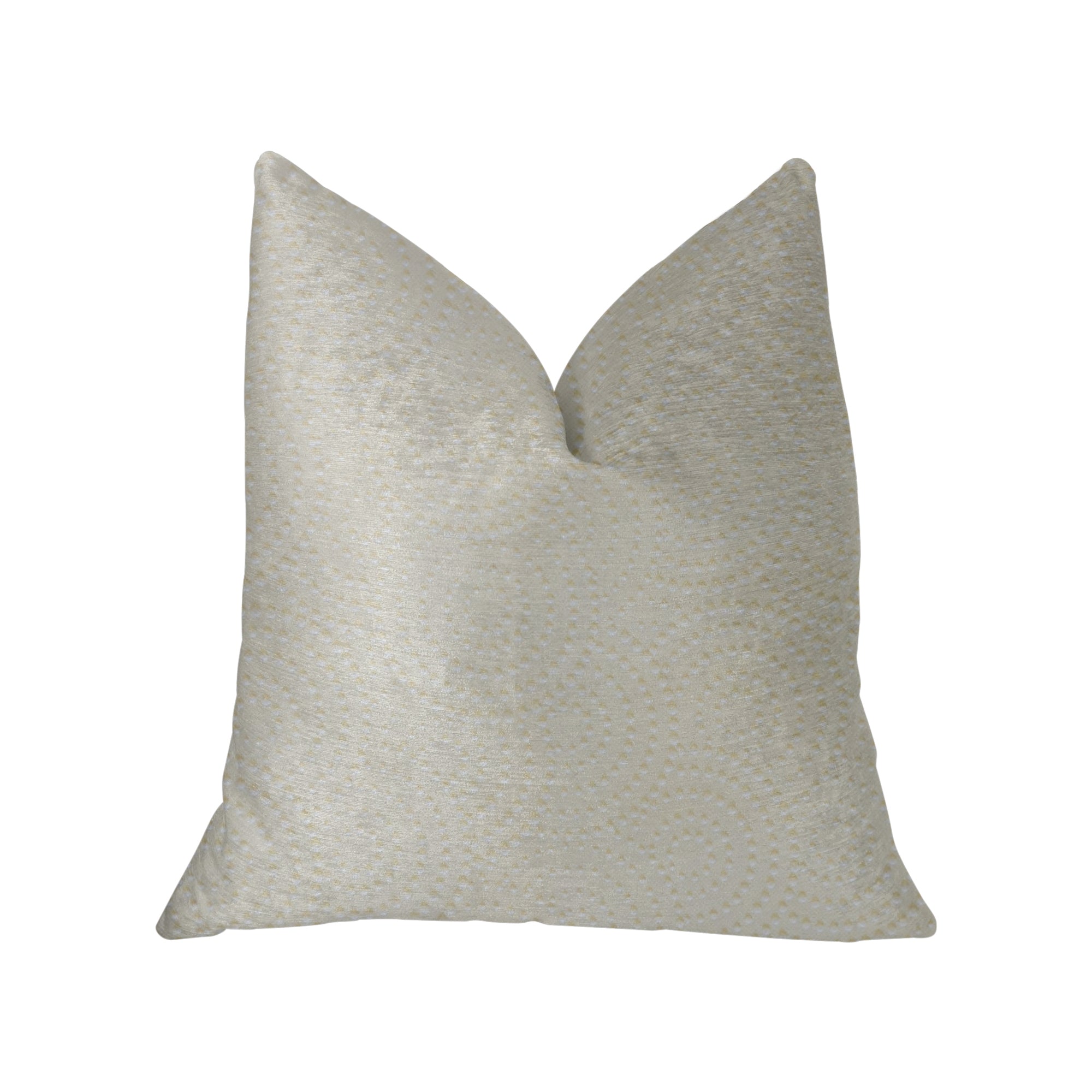 White Dove White Artificial Leather Luxury Throw Pillow-0