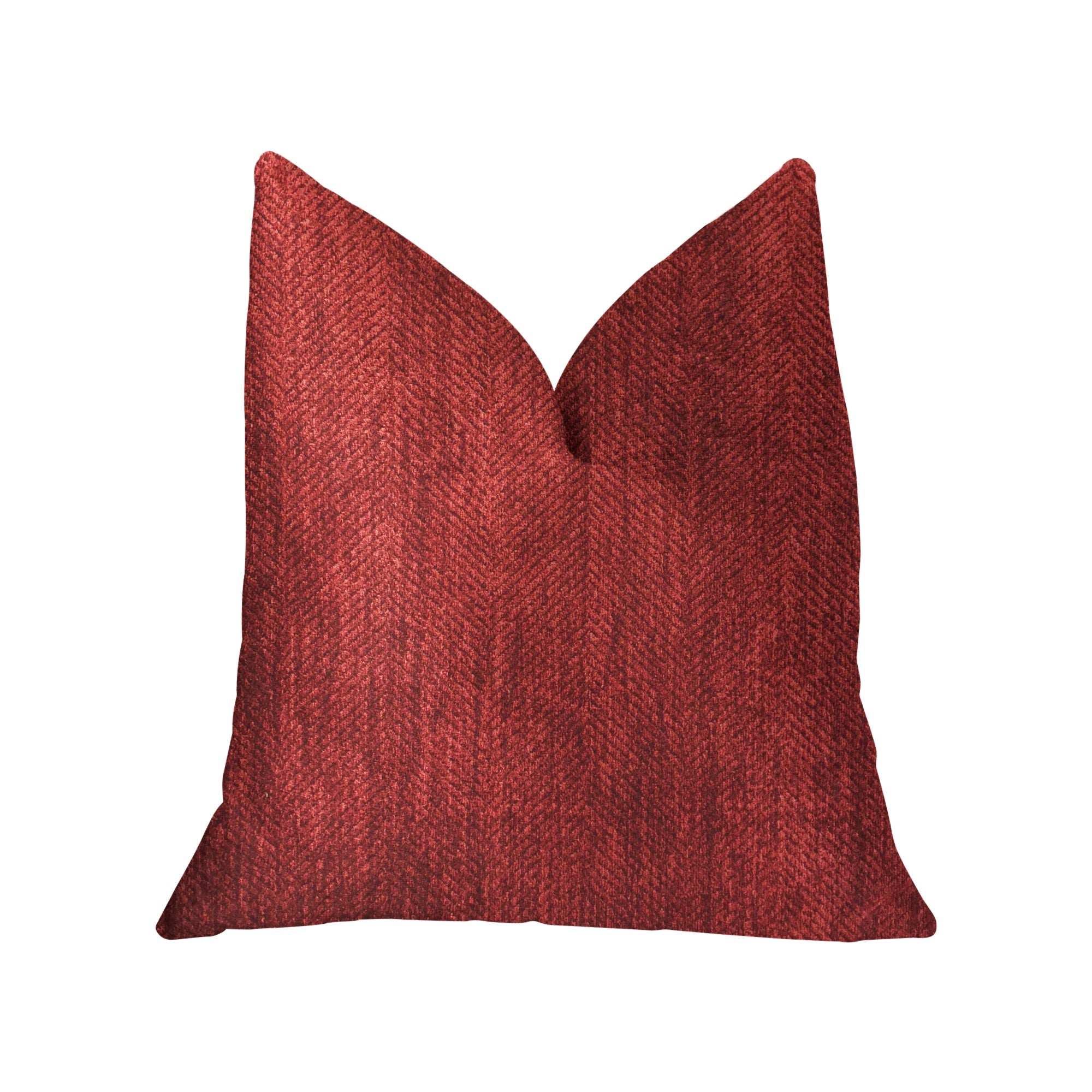 Sangria Cherry Red Luxury Throw Pillow-0